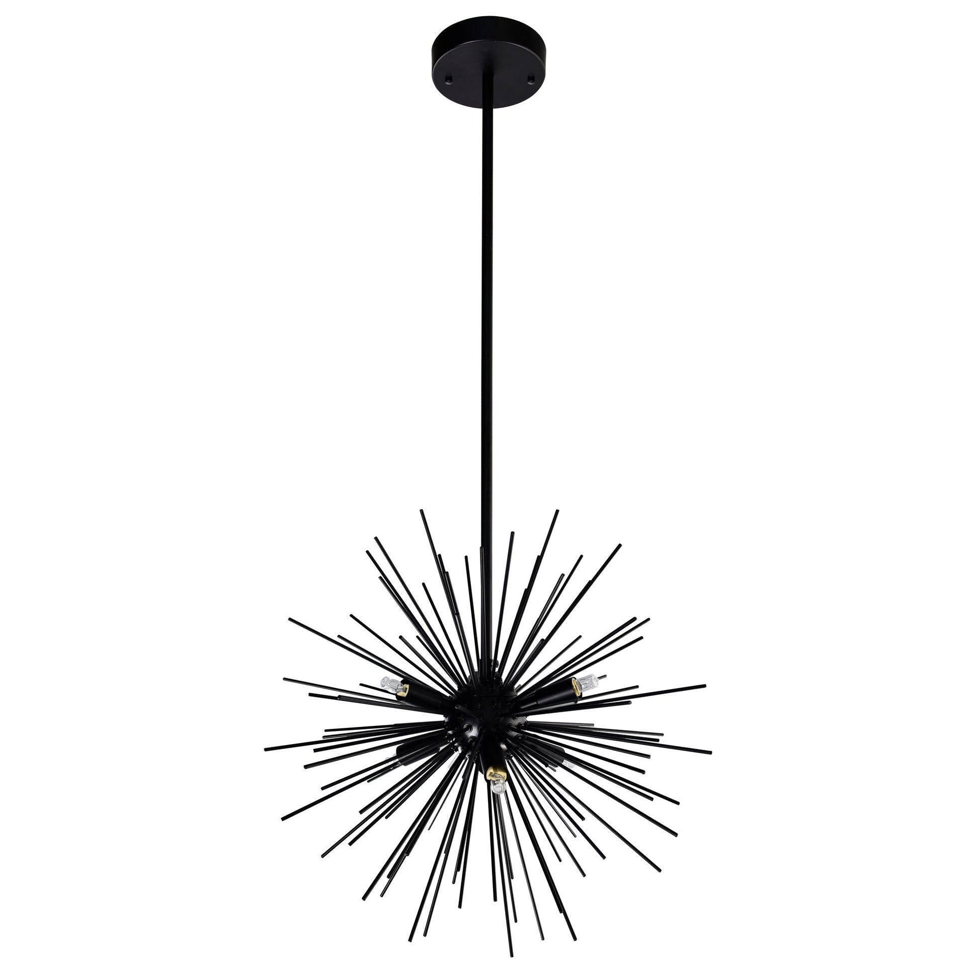 Savannah 6 Light 16in Black Chandelier - CWI Lighting