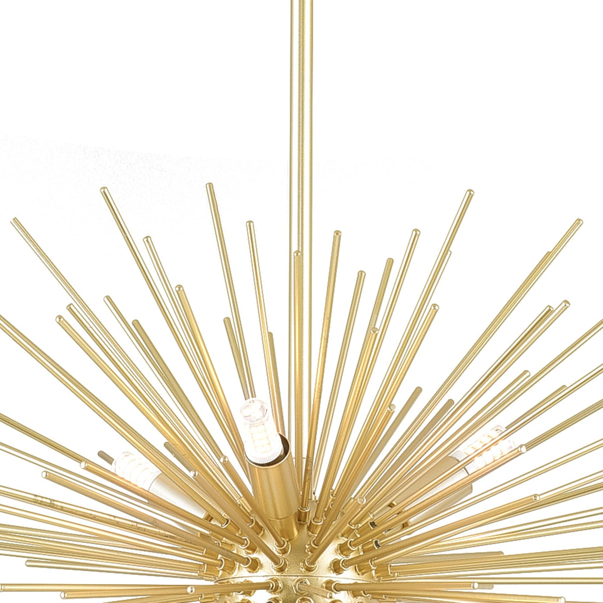 Savannah 6 Light 16in Gold Leaf Chandelier - CWI Lighting