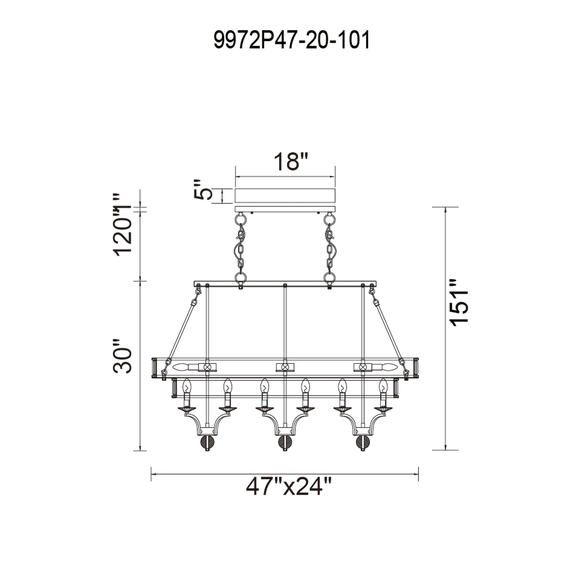 Shalia 20 Light Island Chandelier With Black Finish - CWI Lighting
