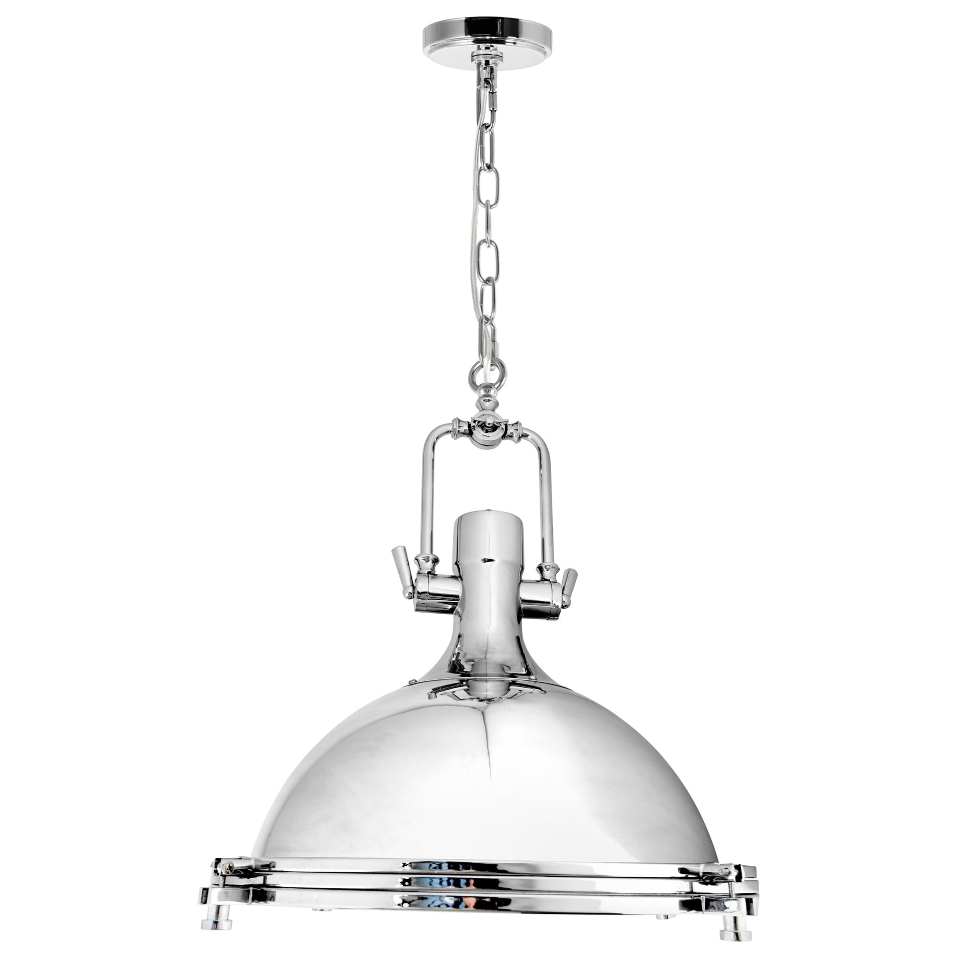 Show 1 Light Down Pendant With Chrome Finish - CWI Lighting