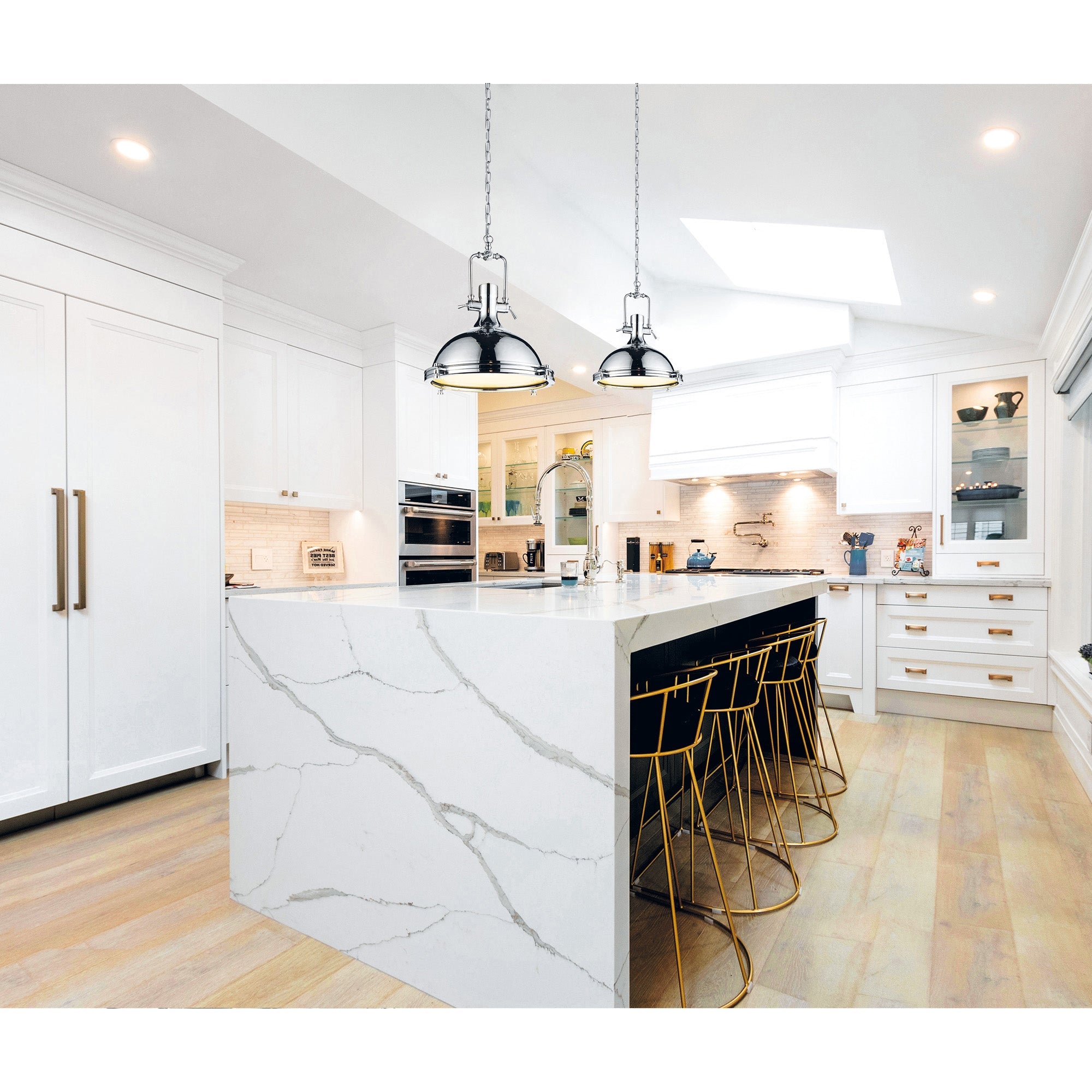 Show 1 Light Down Pendant With Chrome Finish - CWI Lighting