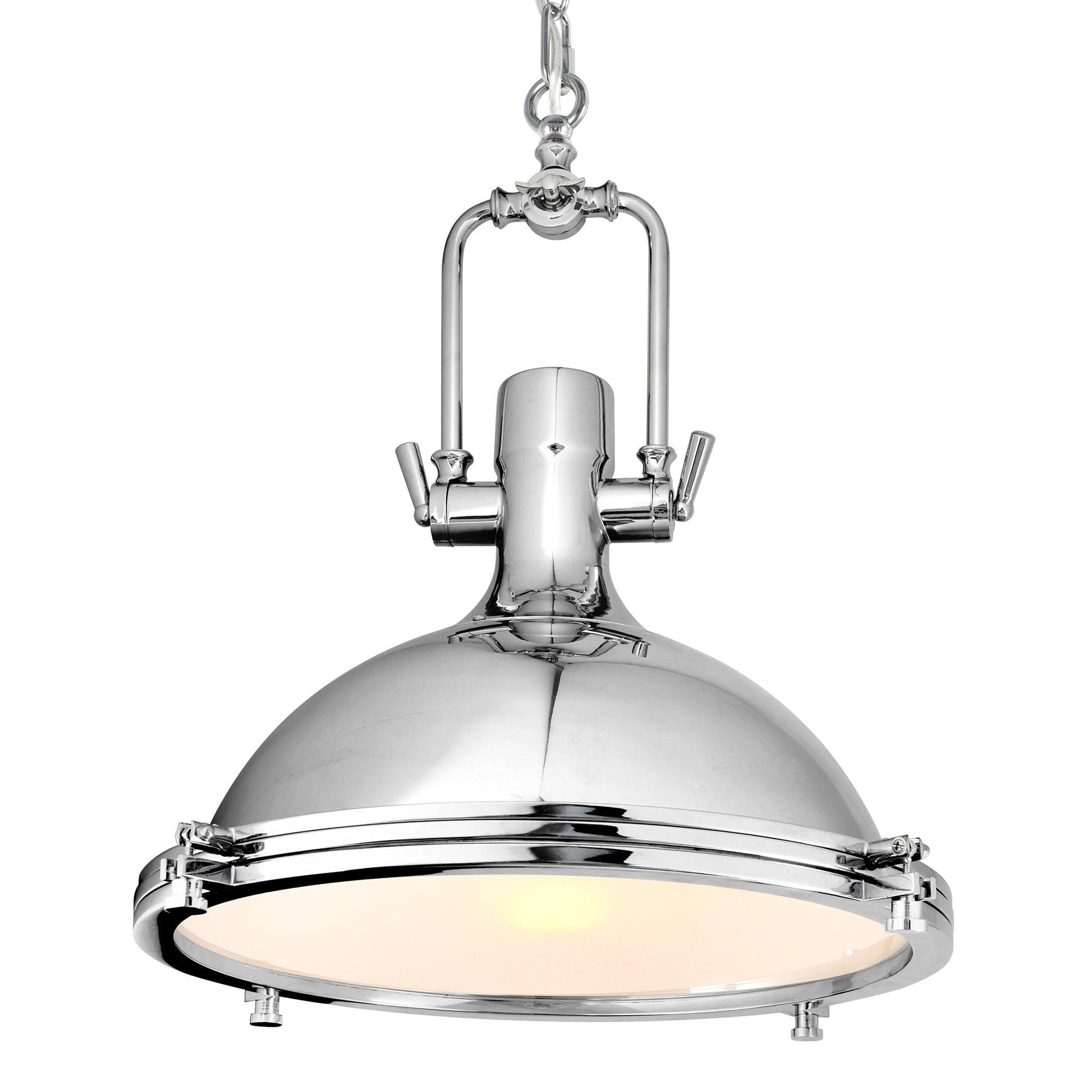 Show 1 Light Down Pendant With Chrome Finish - CWI Lighting