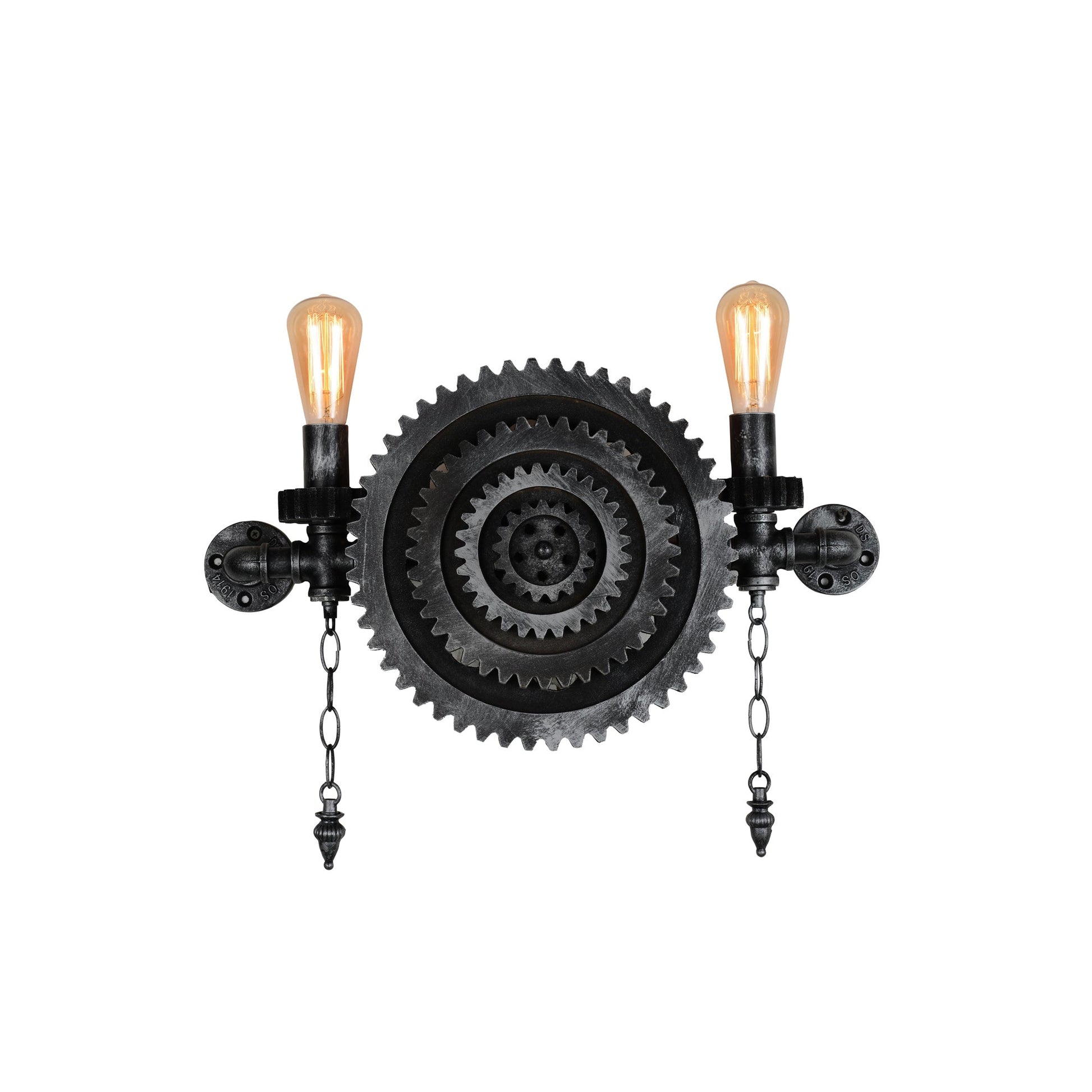 Soto 2 Light Wall Sconce With Gray Finish - CWI Lighting