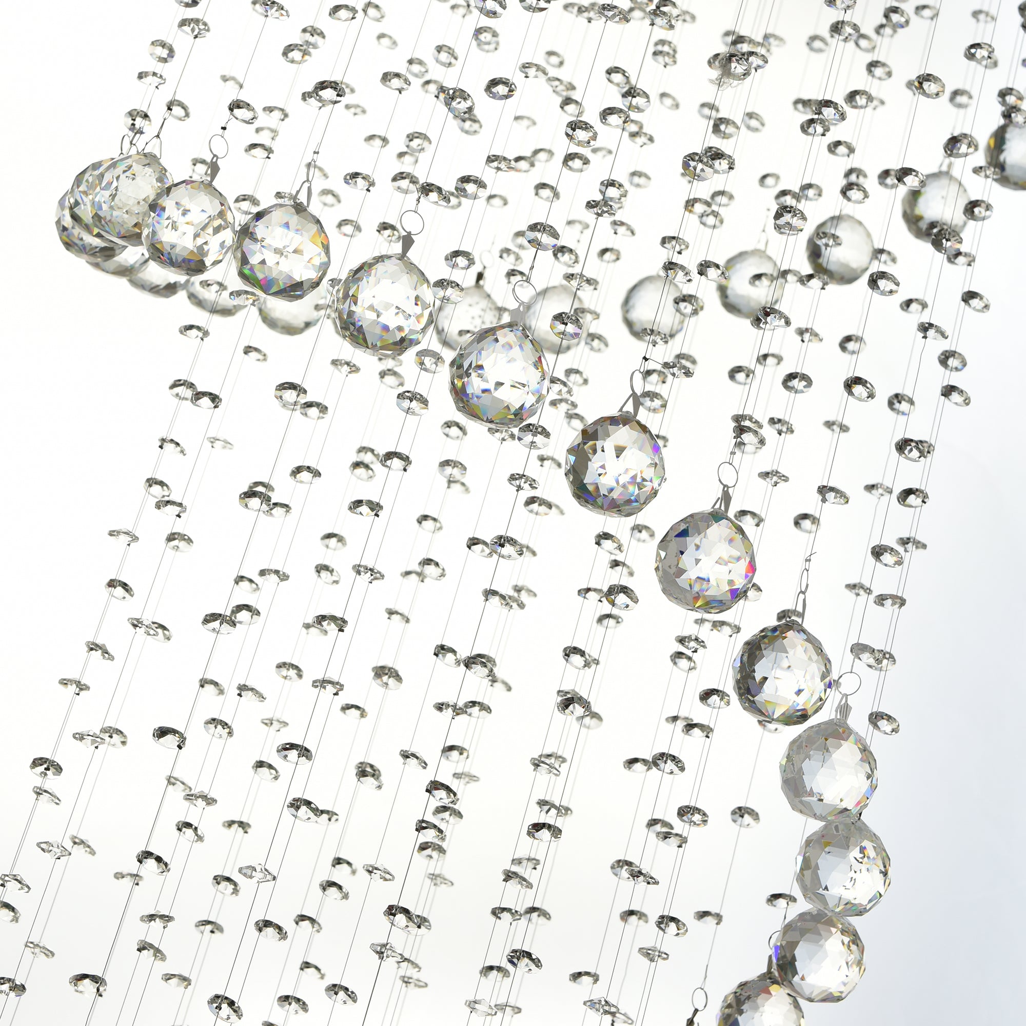 Spiral 12 Light Chandelier With Chrome Finish - CWI Lighting