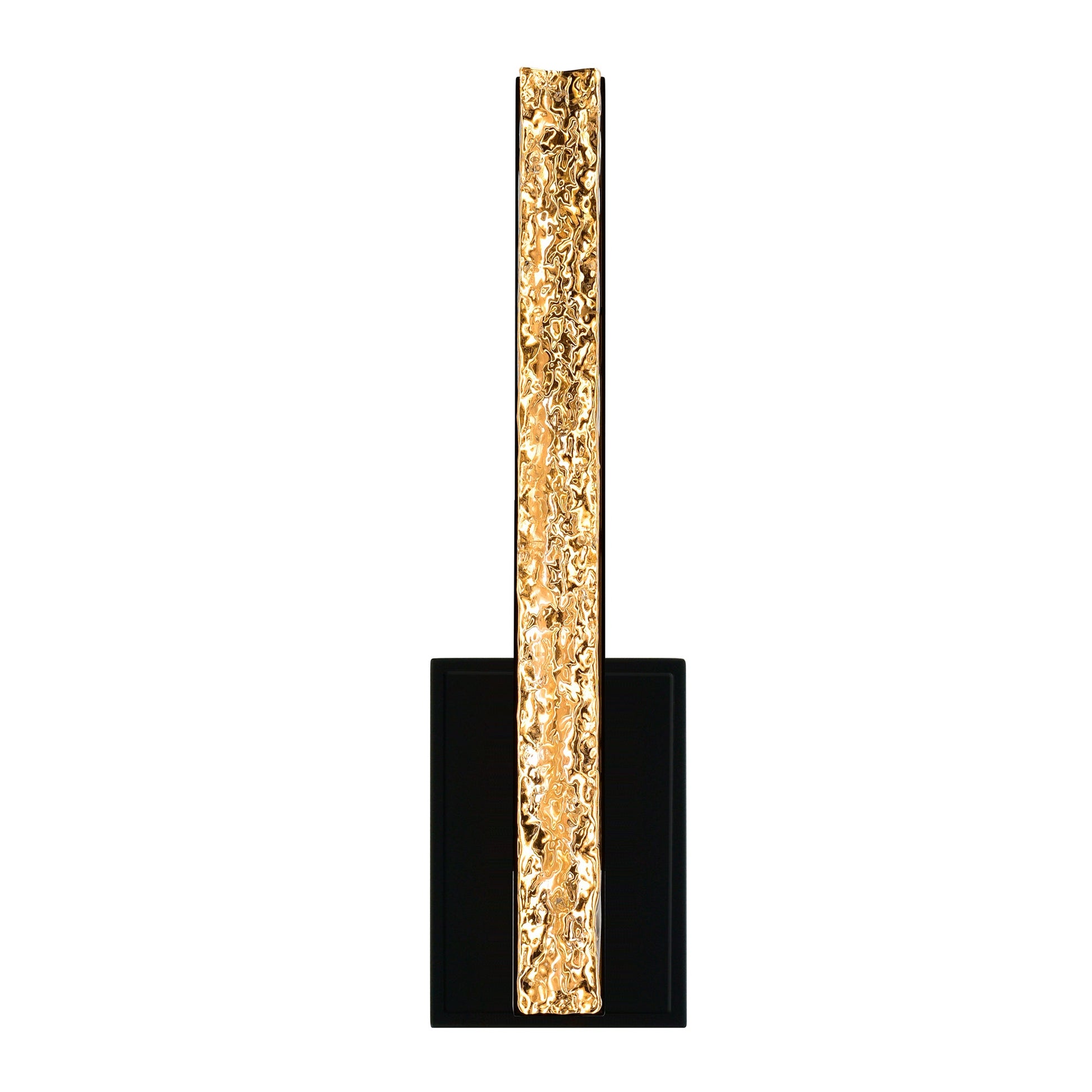 Stagger Integrated LED 5in Black Wall Light with Handcrafted Glass - CWI Lighting