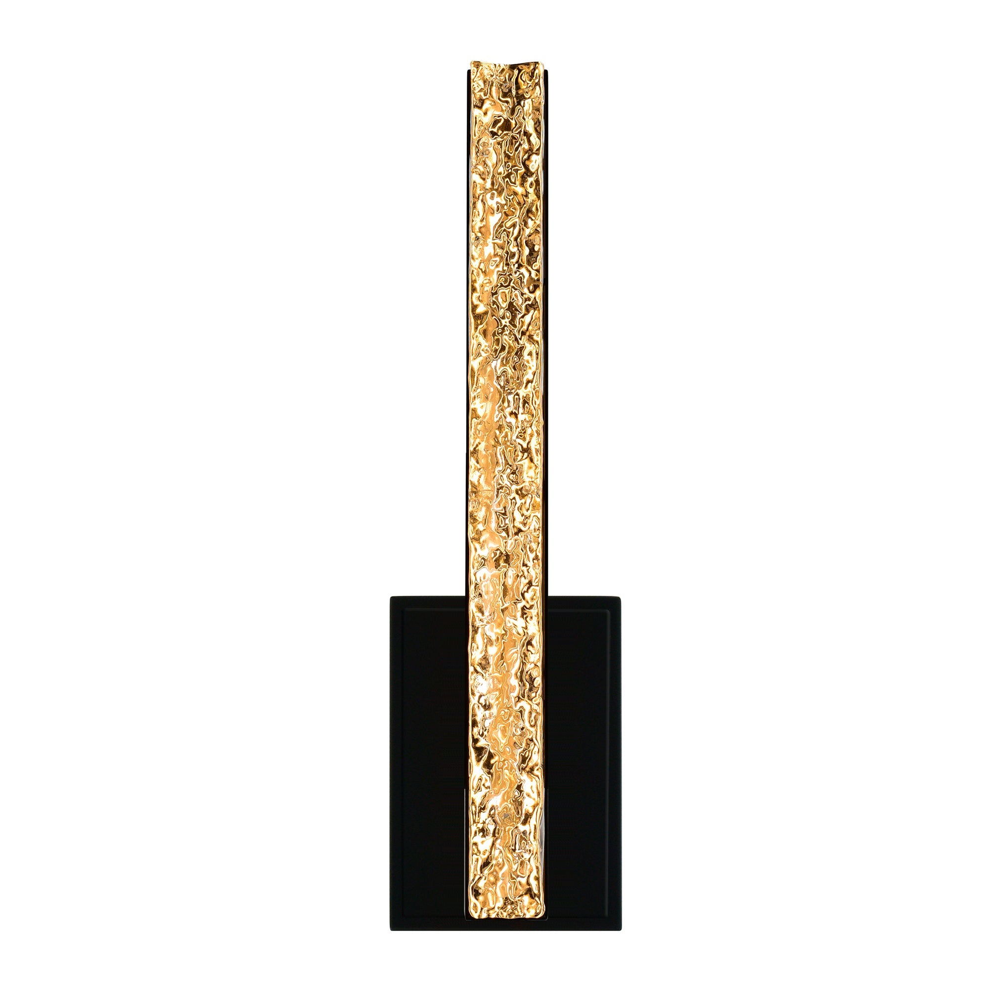 Stagger Integrated LED 5in Black Wall Light with Handcrafted Glass - CWI Lighting