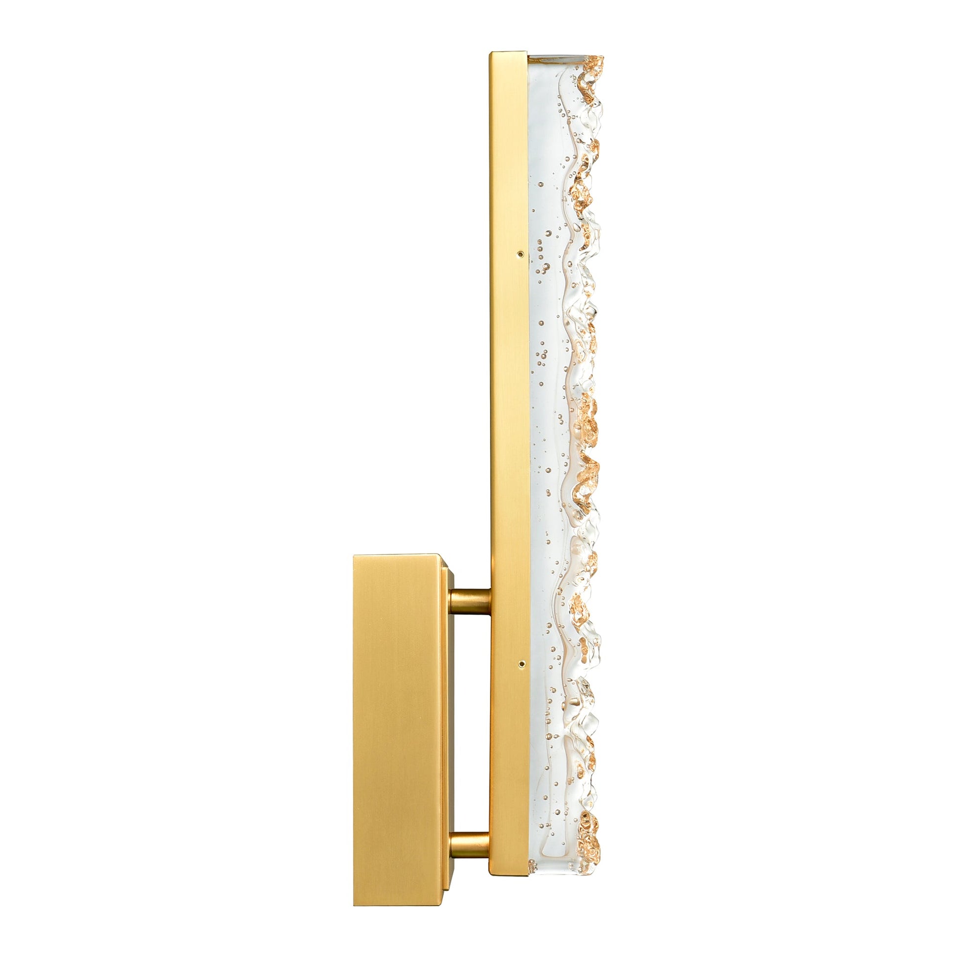 Stagger Integrated LED 5in Brass Wall Light with Handcrafted Glass - CWI Lighting