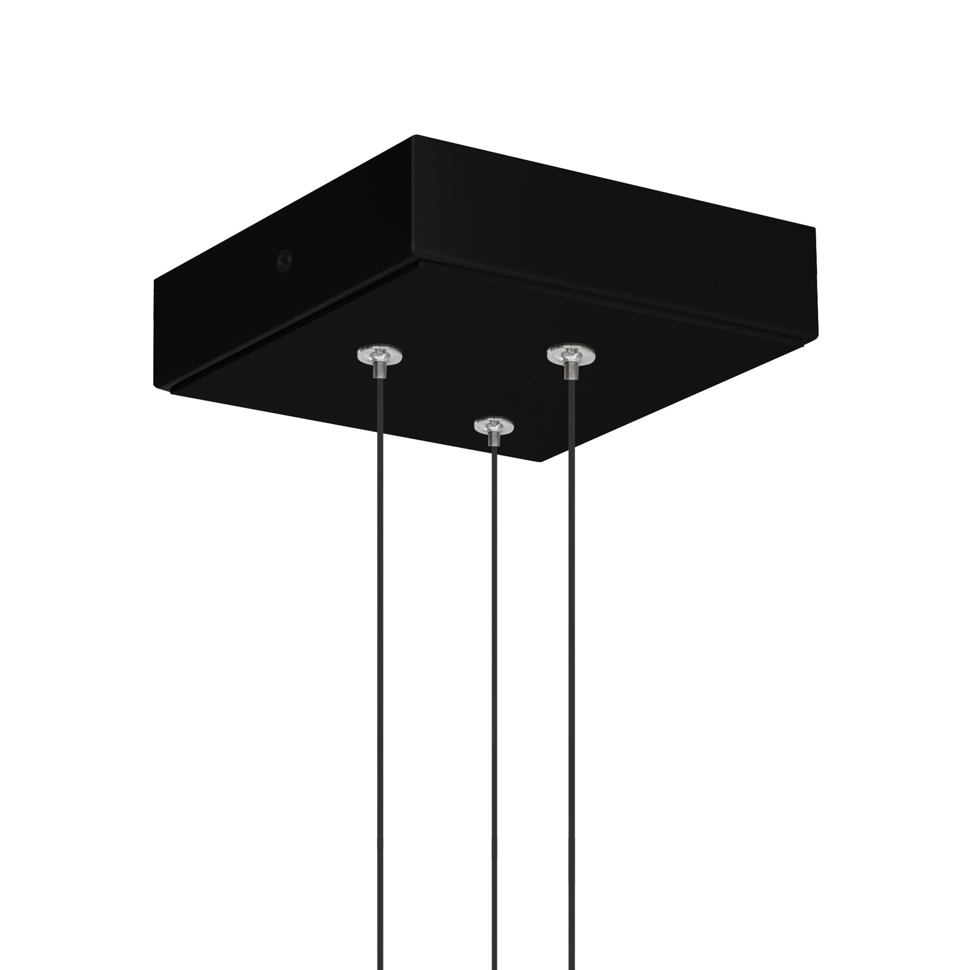Stagger Integrated LED 6in Black Mini Pendant with Handcrafted Glass - CWI Lighting