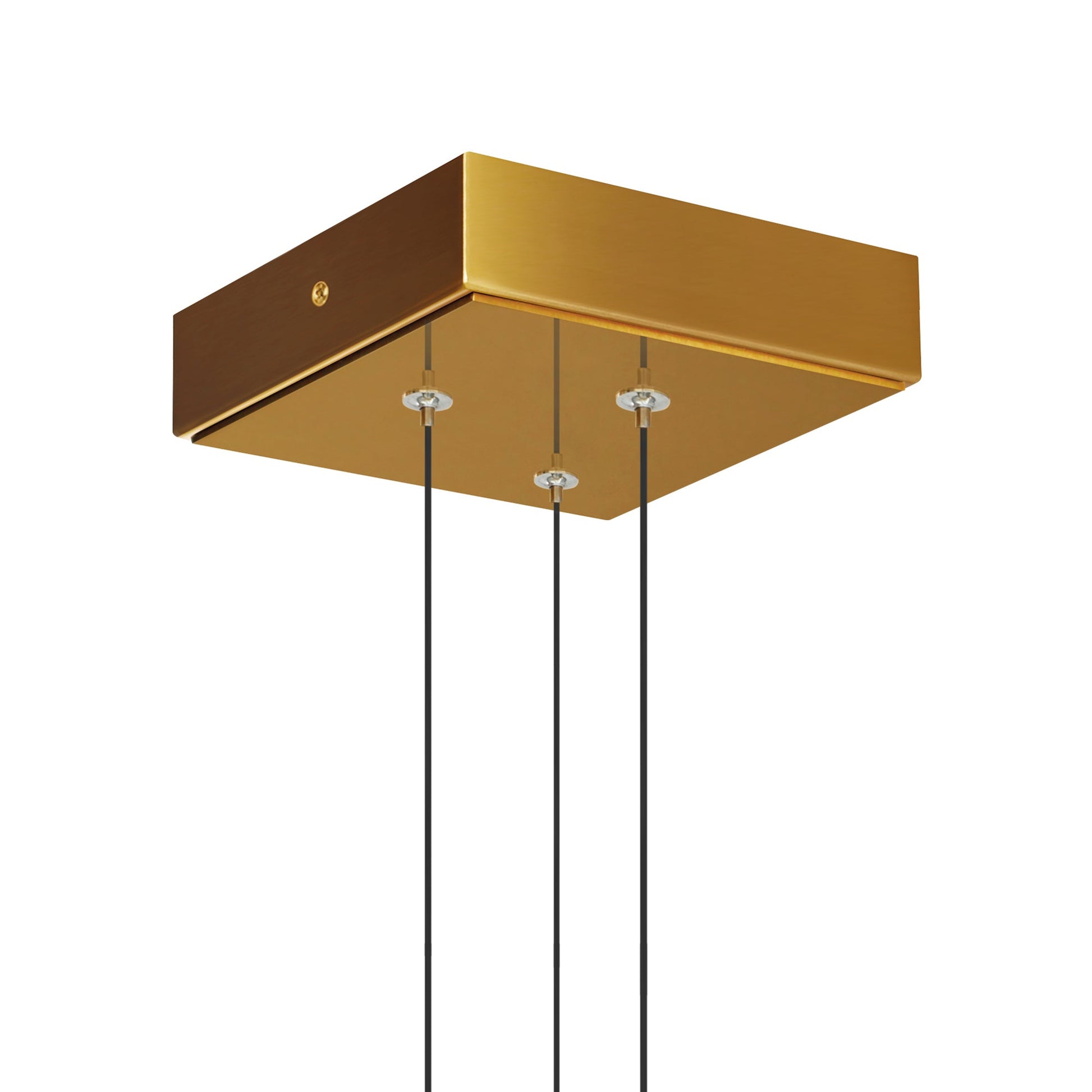Stagger Integrated LED 6in Brass Mini Pendant with Handcrafted Glass - CWI Lighting