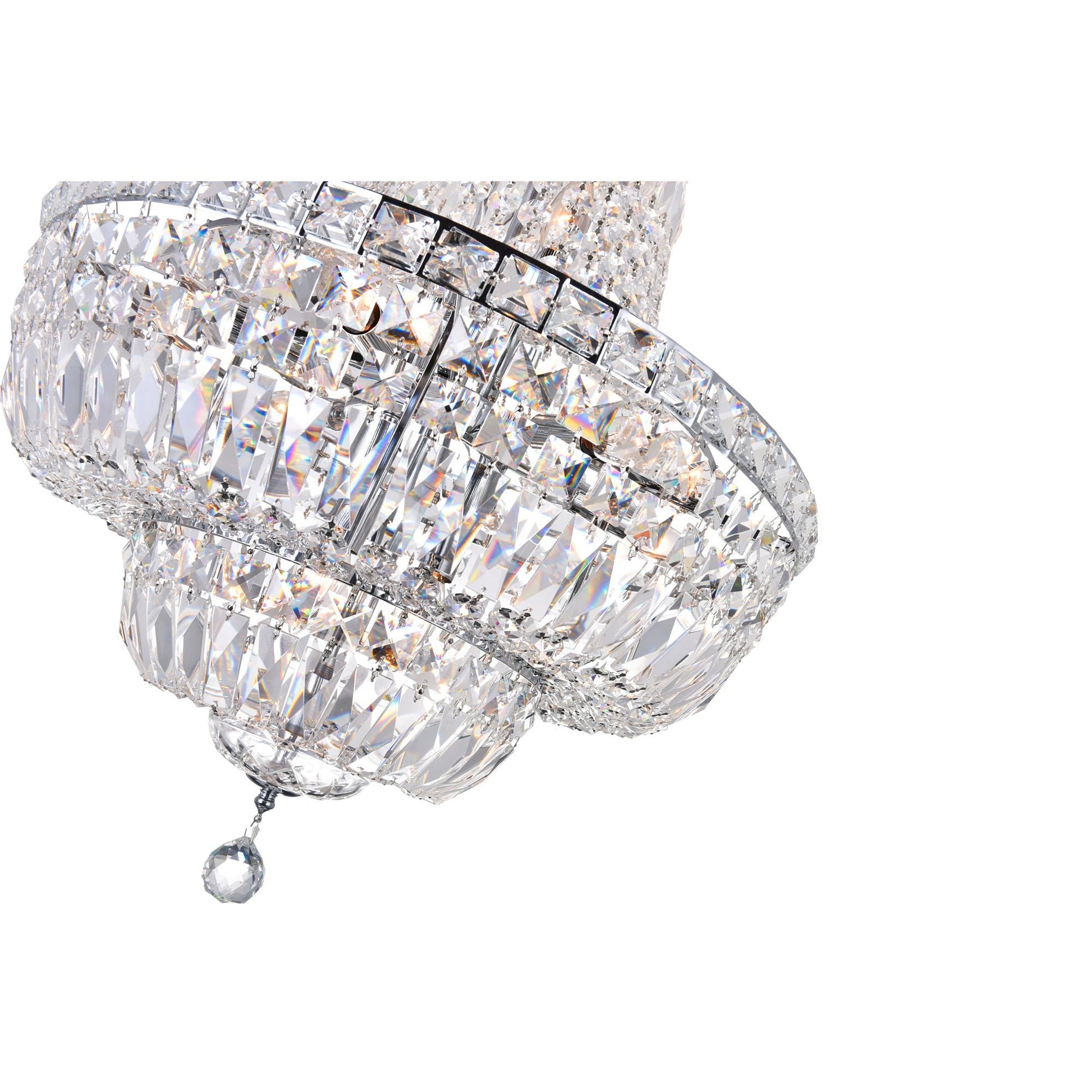 Stefania 13 Light Chrome Chandelier - CWI Lighting