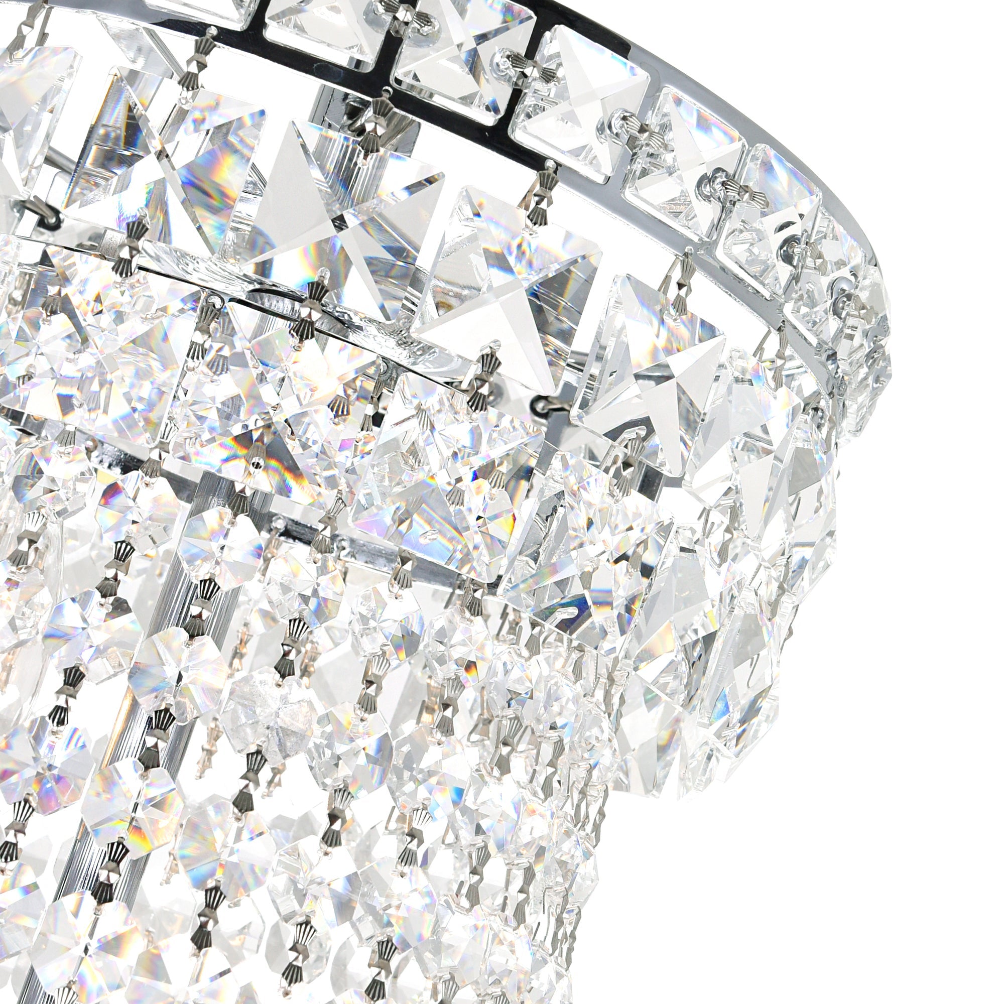 Stefania 17 Light Chrome Chandelier - CWI Lighting