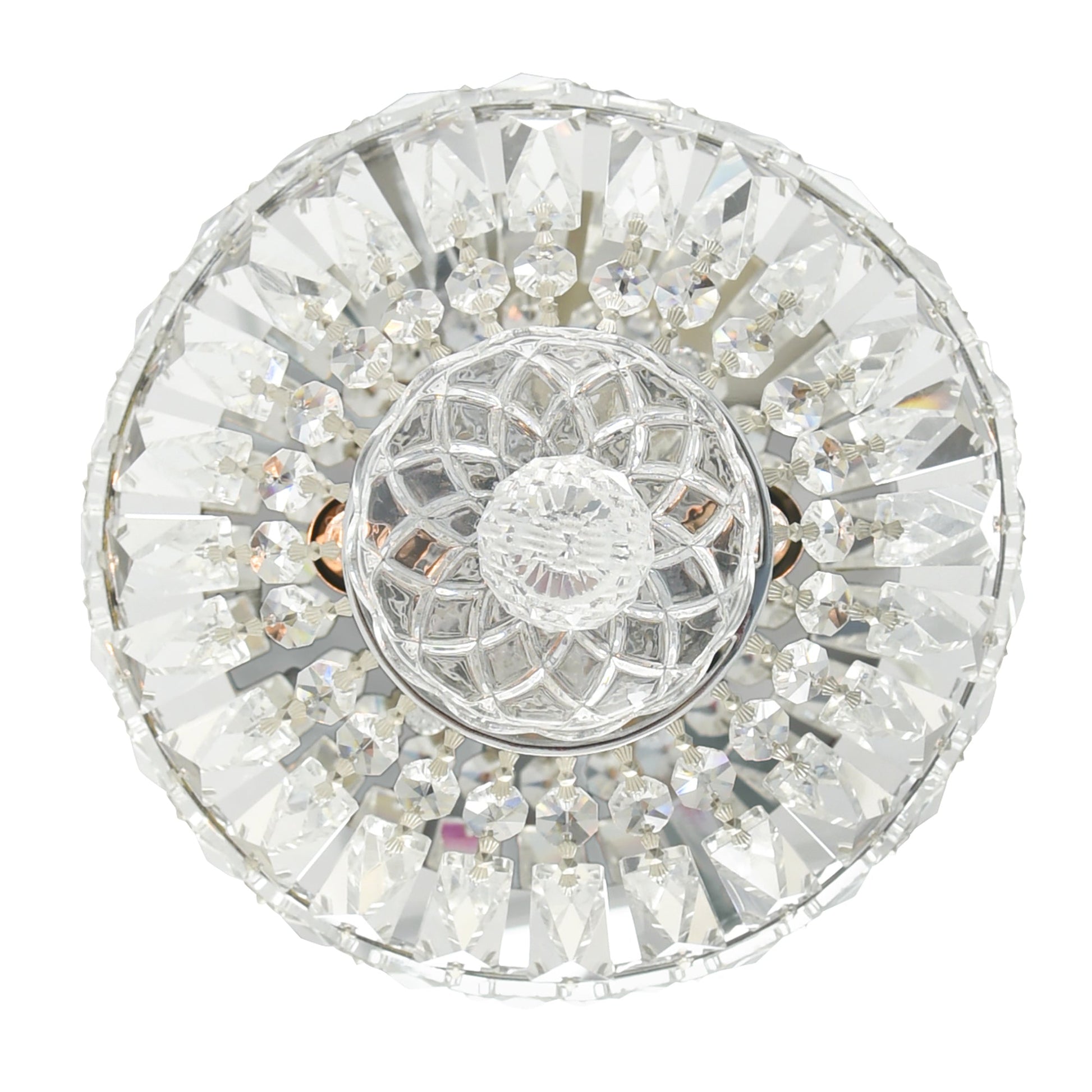 Stefania 2 Light Chrome Flush Mount - CWI Lighting