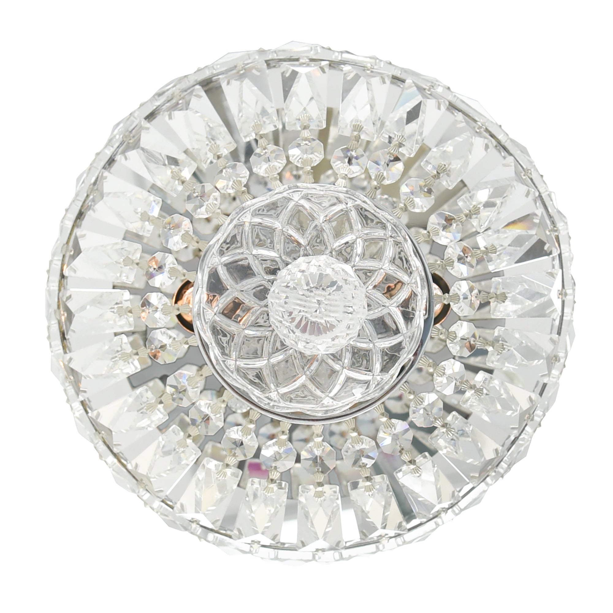 Stefania 2 Light Chrome Flush Mount - CWI Lighting