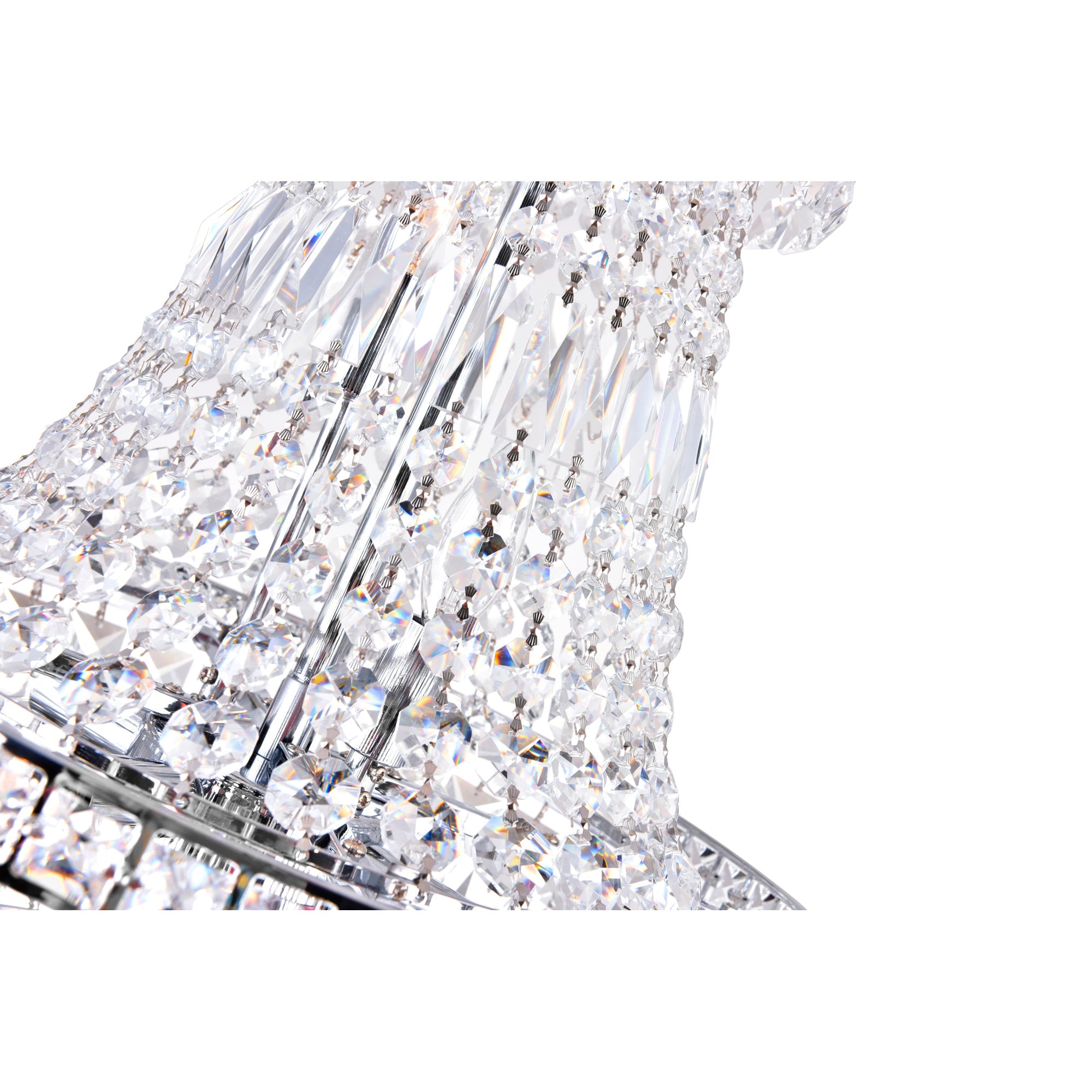 Stefania 8 Light Chrome Chandelier - CWI Lighting