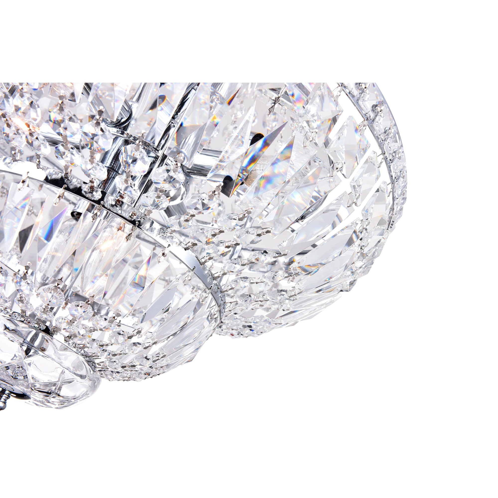 Stefania 8 Light Chrome Chandelier - CWI Lighting