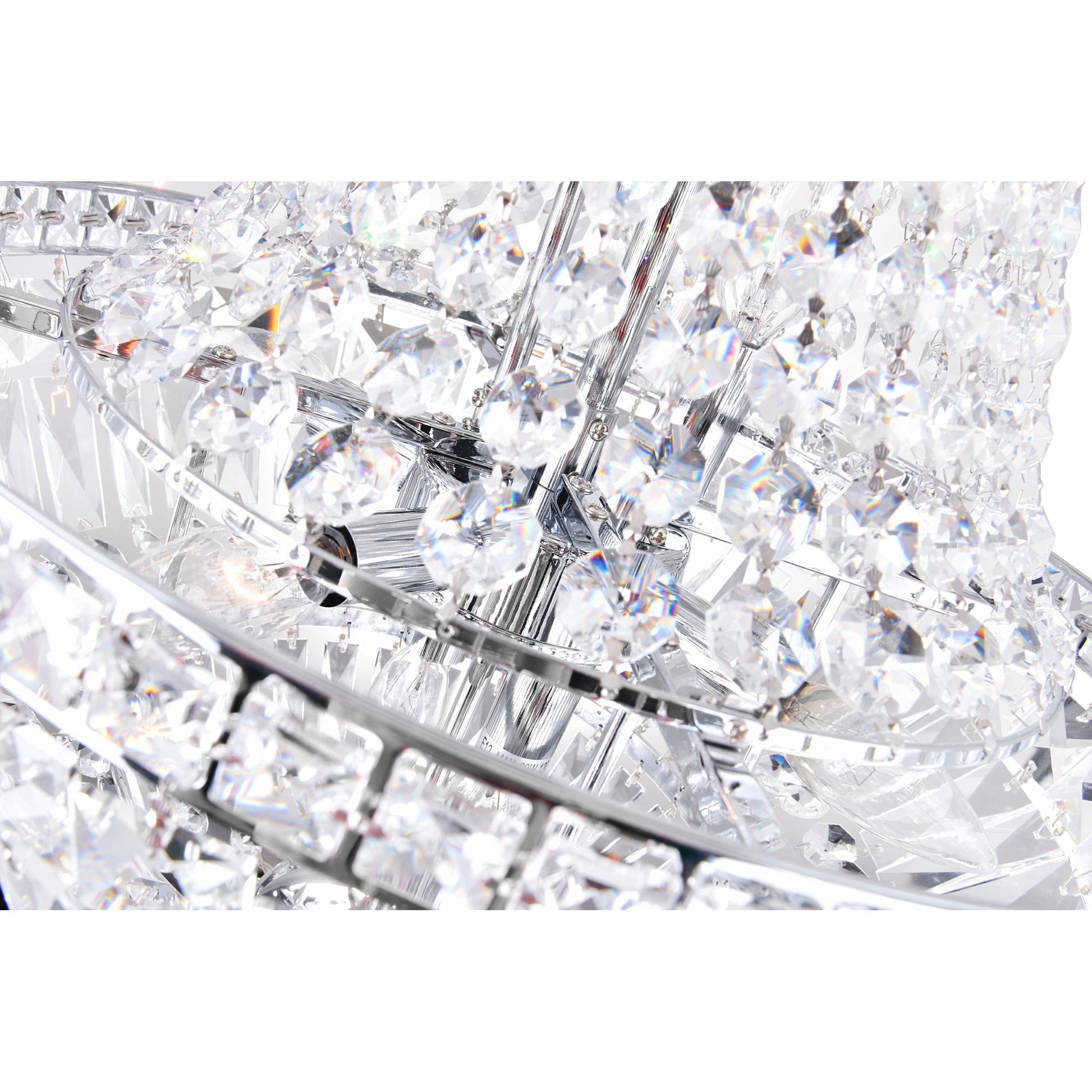 Stefania 8 Light Chrome Chandelier - CWI Lighting
