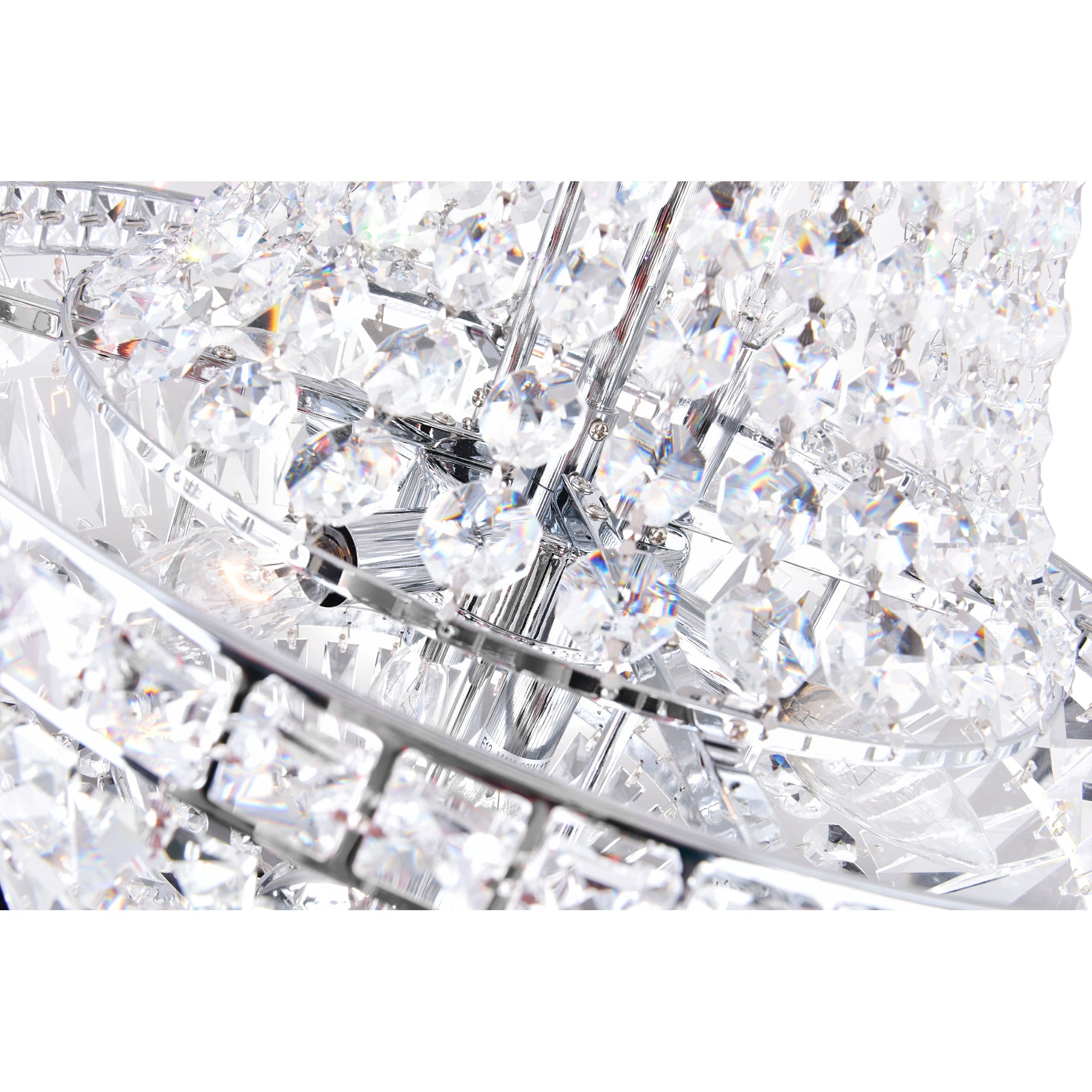 Stefania 8 Light Chrome Chandelier - CWI Lighting