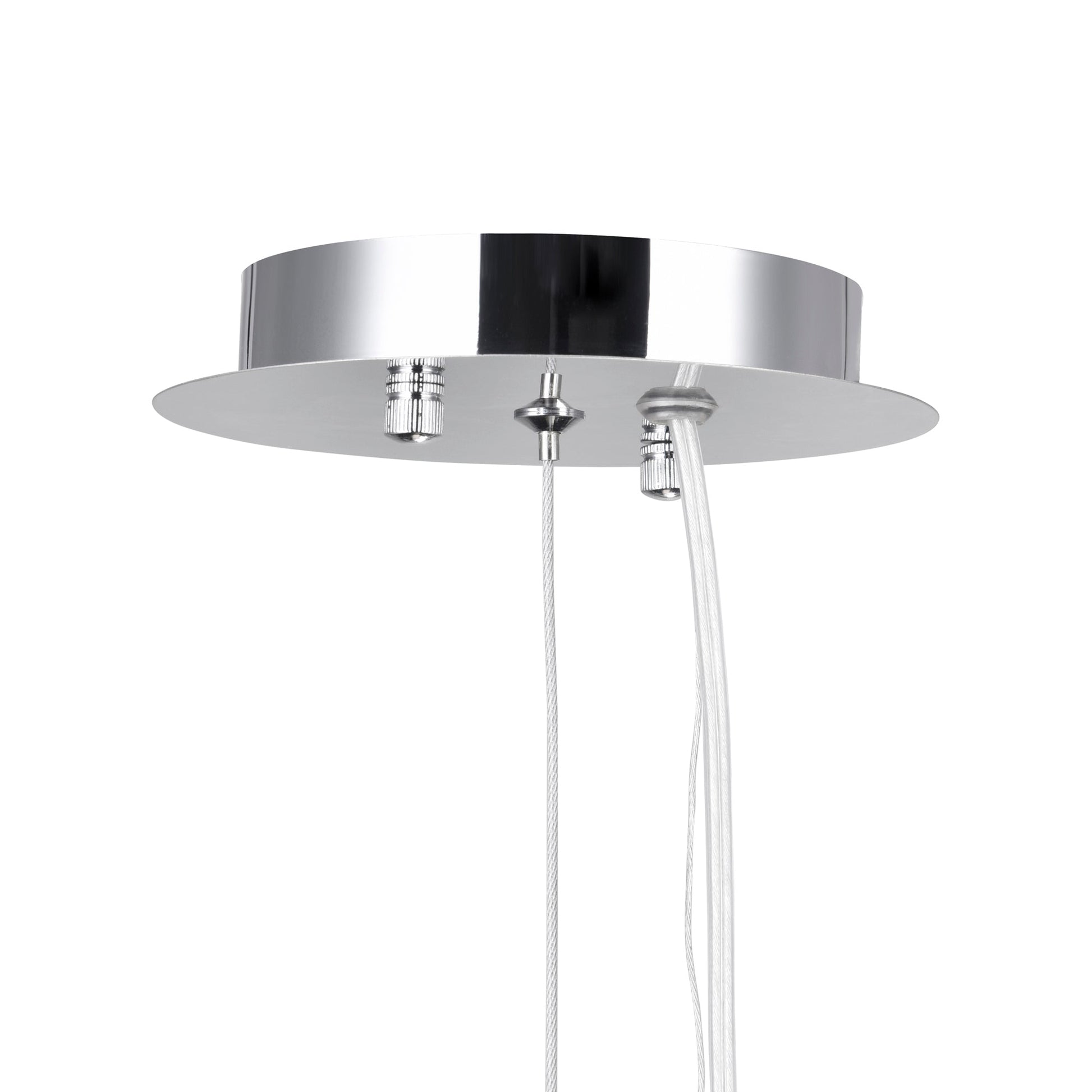 Swivel 18 Light 29in Chrome Chandelier - CWI Lighting