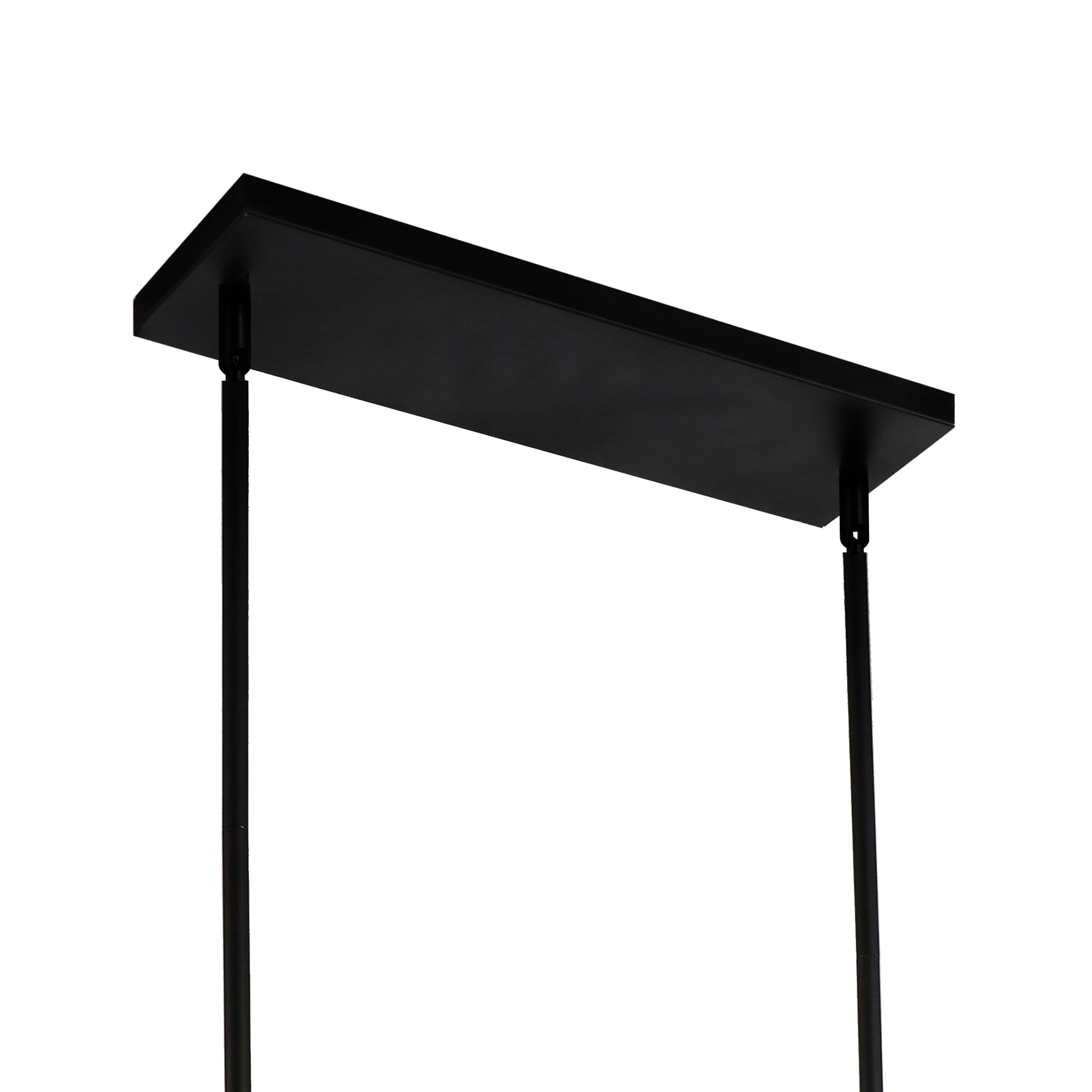 Tapedia 4 Light Up Chandelier With Black Finish - CWI Lighting