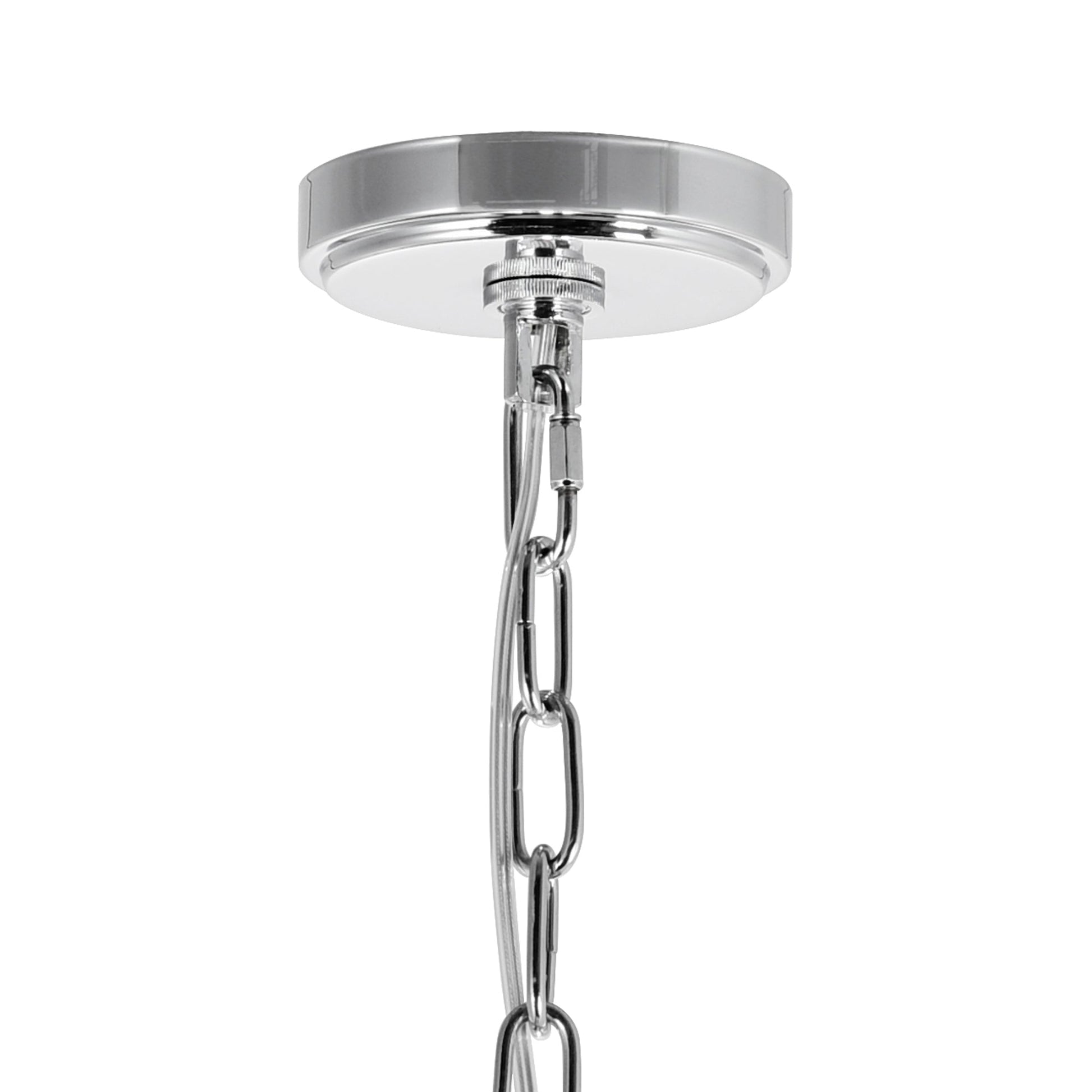 Taylor 7 Light Down Chandelier With Chrome Finish - CWI Lighting