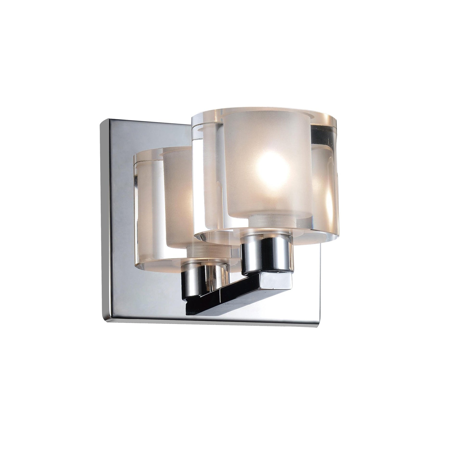 Tina 1 Light Chrome Wall Sconce - CWI Lighting