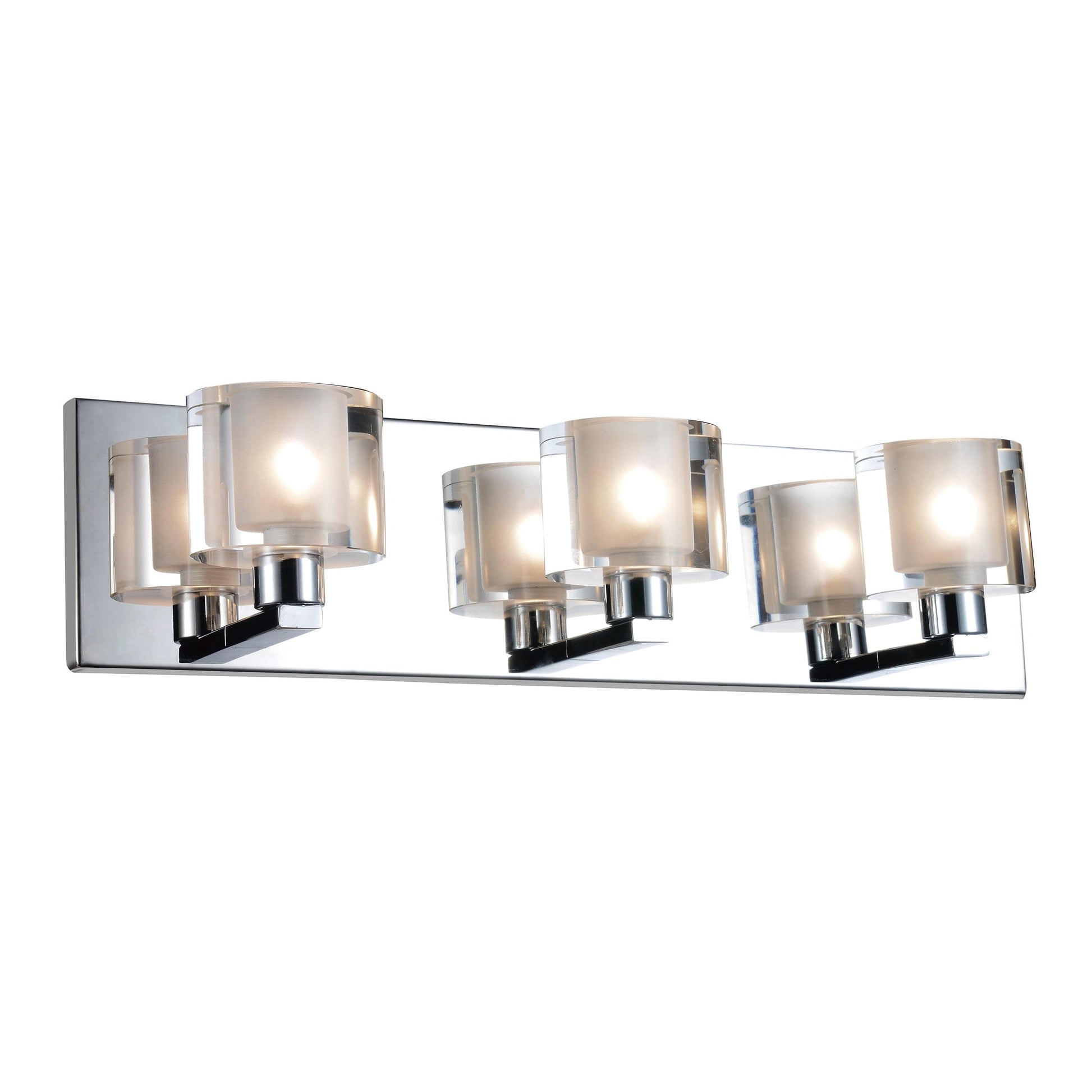 Tina 3 Light Chrome Vanity Light - CWI Lighting