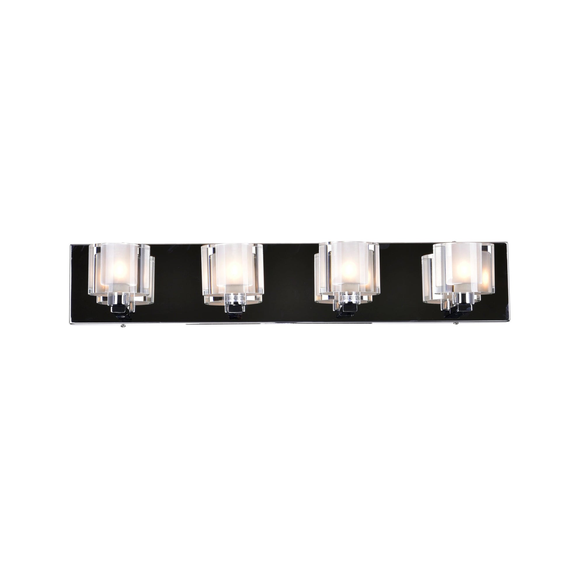 Tina 4 Light Chrome Vanity Light - CWI Lighting