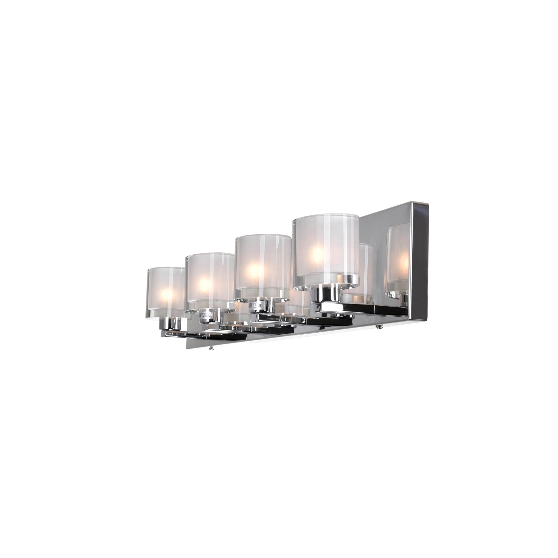Tina 4 Light Chrome Vanity Light - CWI Lighting