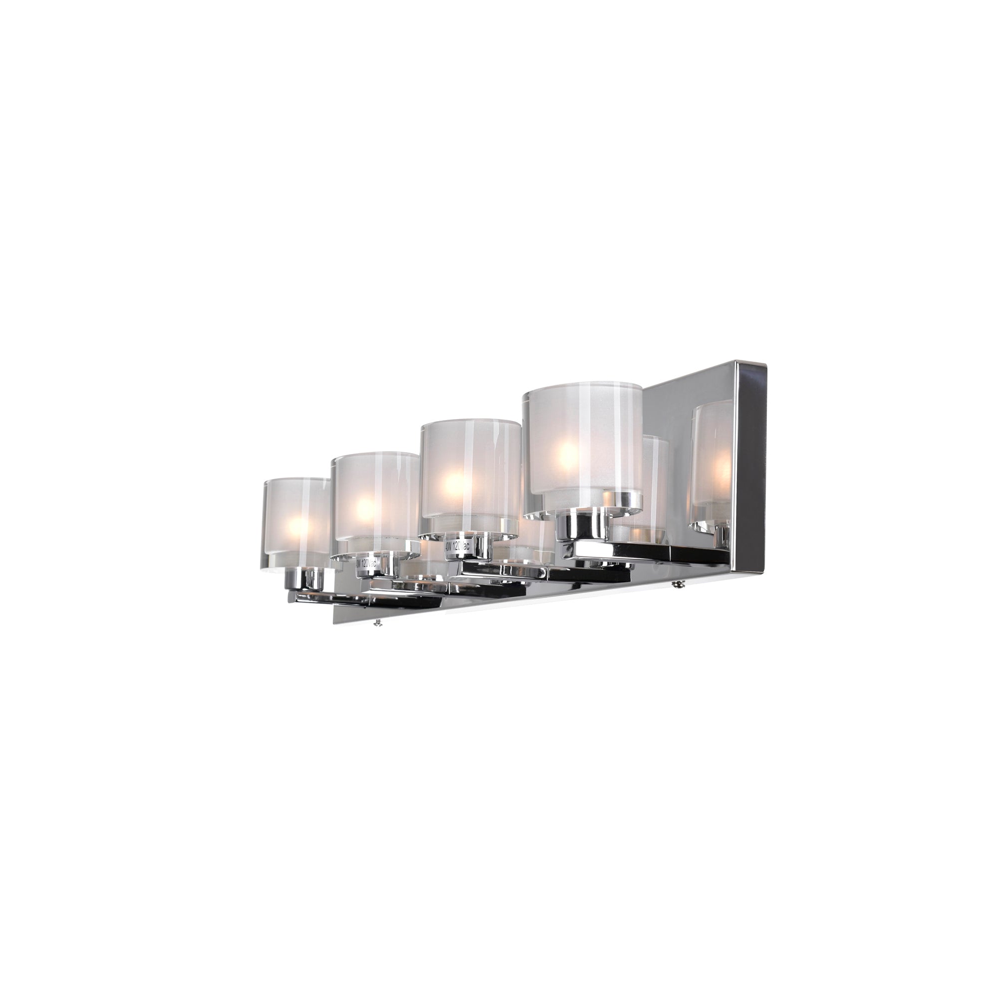 Tina 4 Light Chrome Vanity Light - CWI Lighting