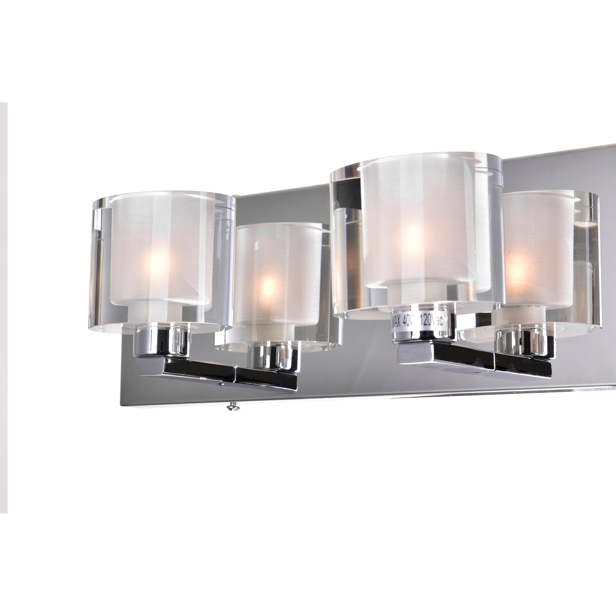 Tina 4 Light Chrome Vanity Light - CWI Lighting