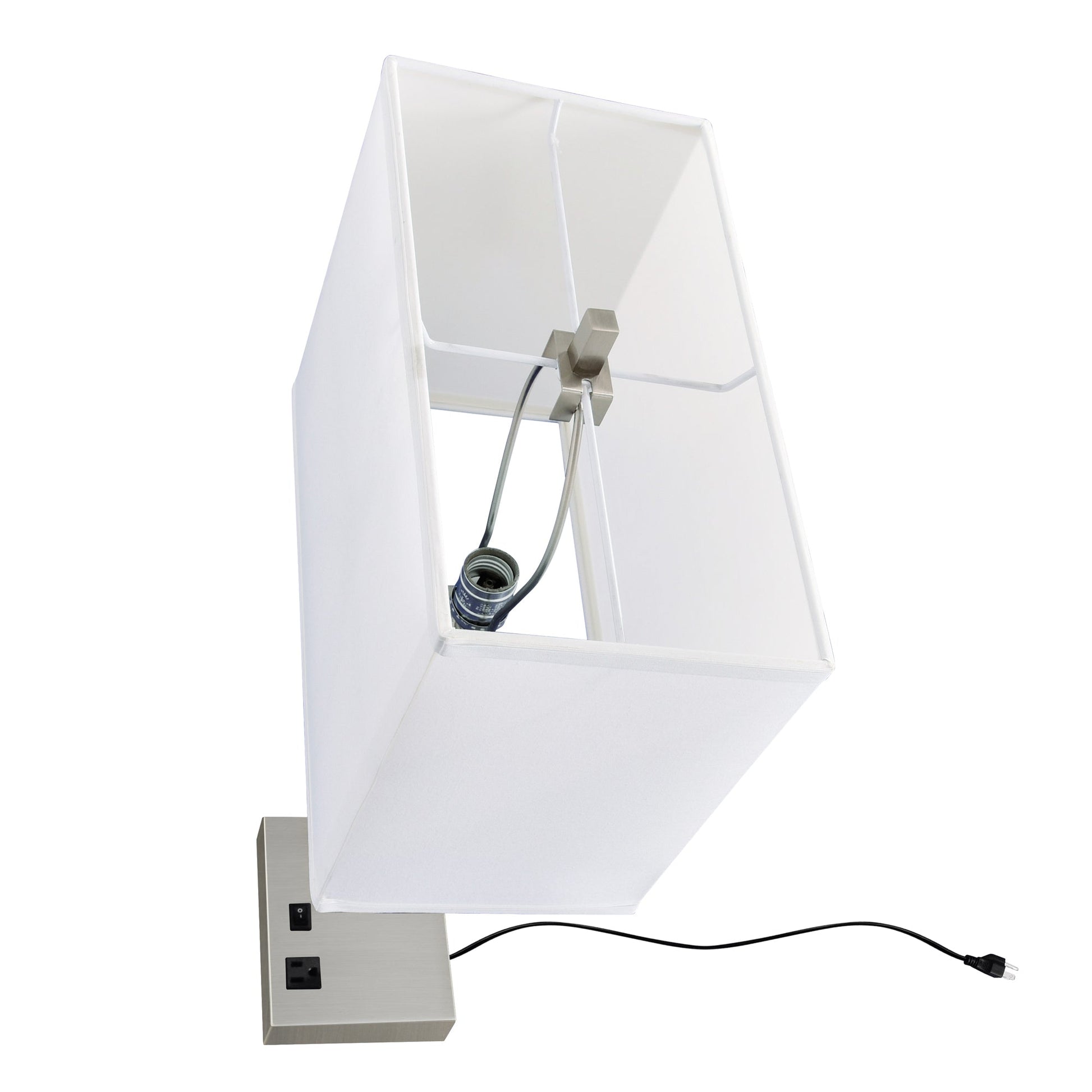 Torren 1 Light 14in Satin Nickel Table Lamp - CWI Lighting