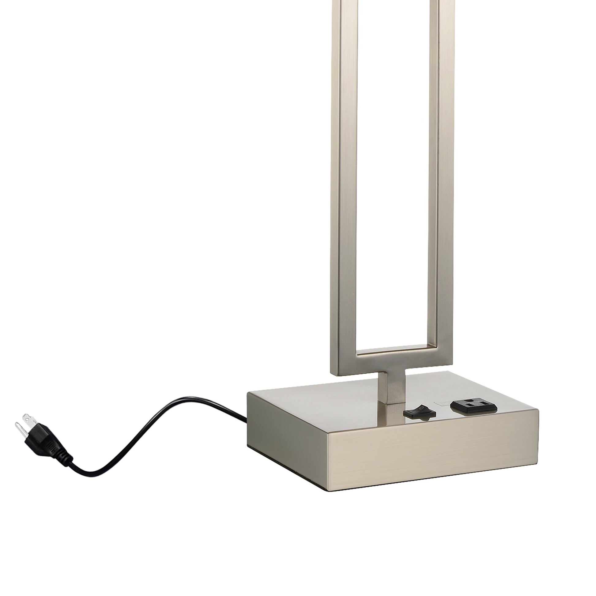 Torren 1 Light 14in Satin Nickel Table Lamp - CWI Lighting