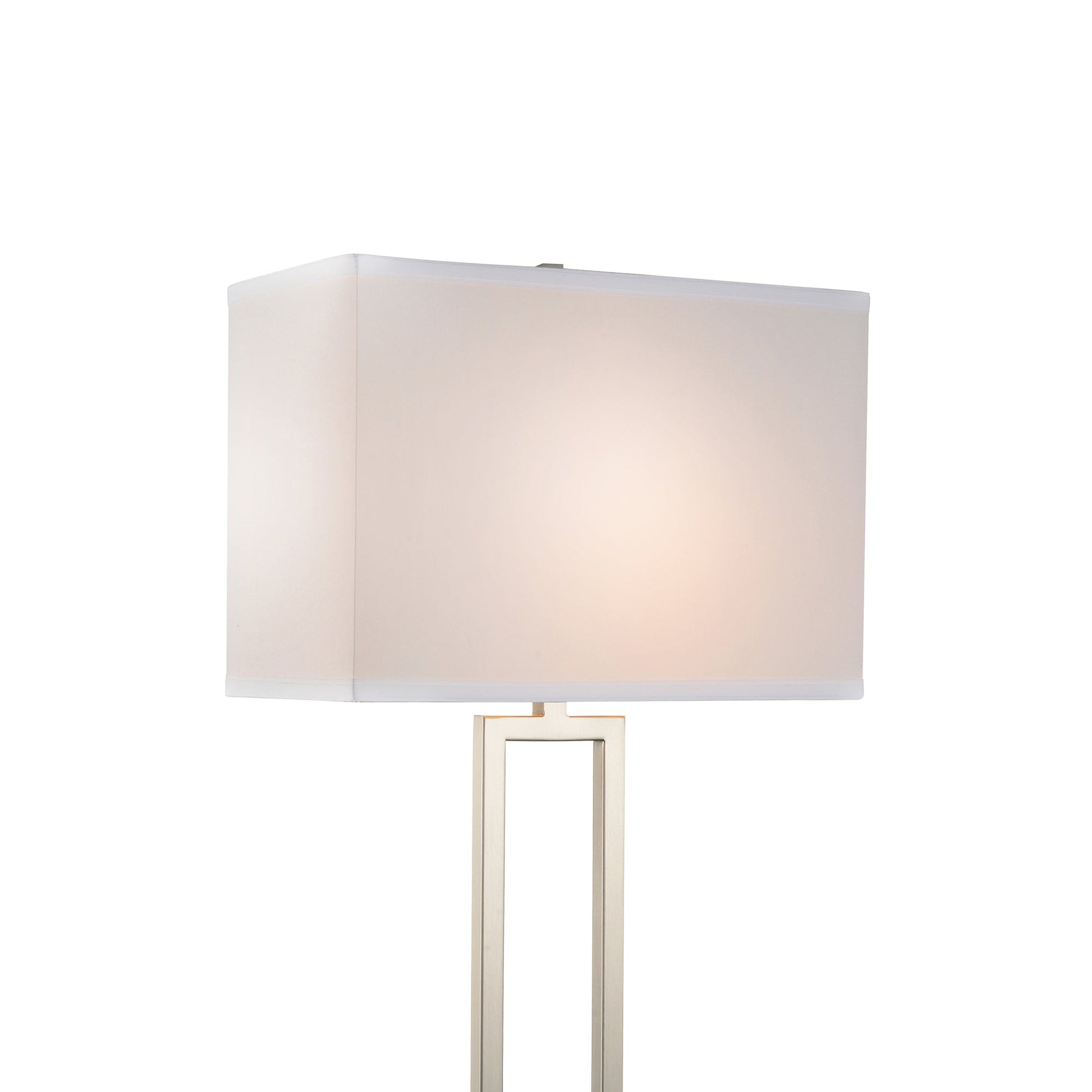 Torren 1 Light 14in Satin Nickel Table Lamp - CWI Lighting