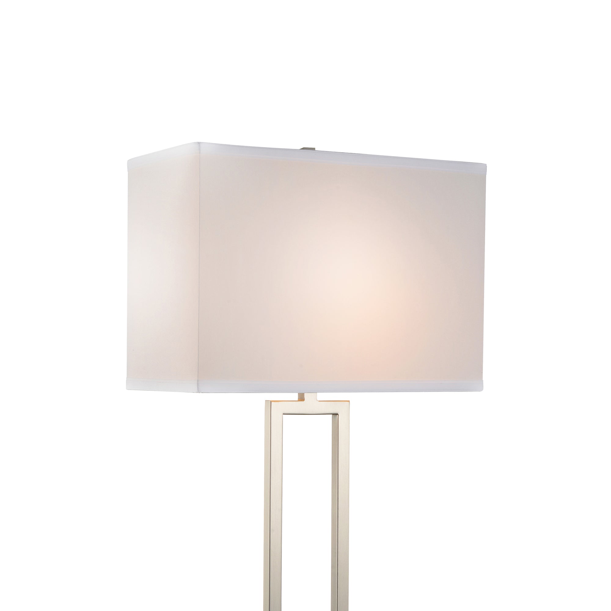Torren 1 Light 14in Satin Nickel Table Lamp - CWI Lighting
