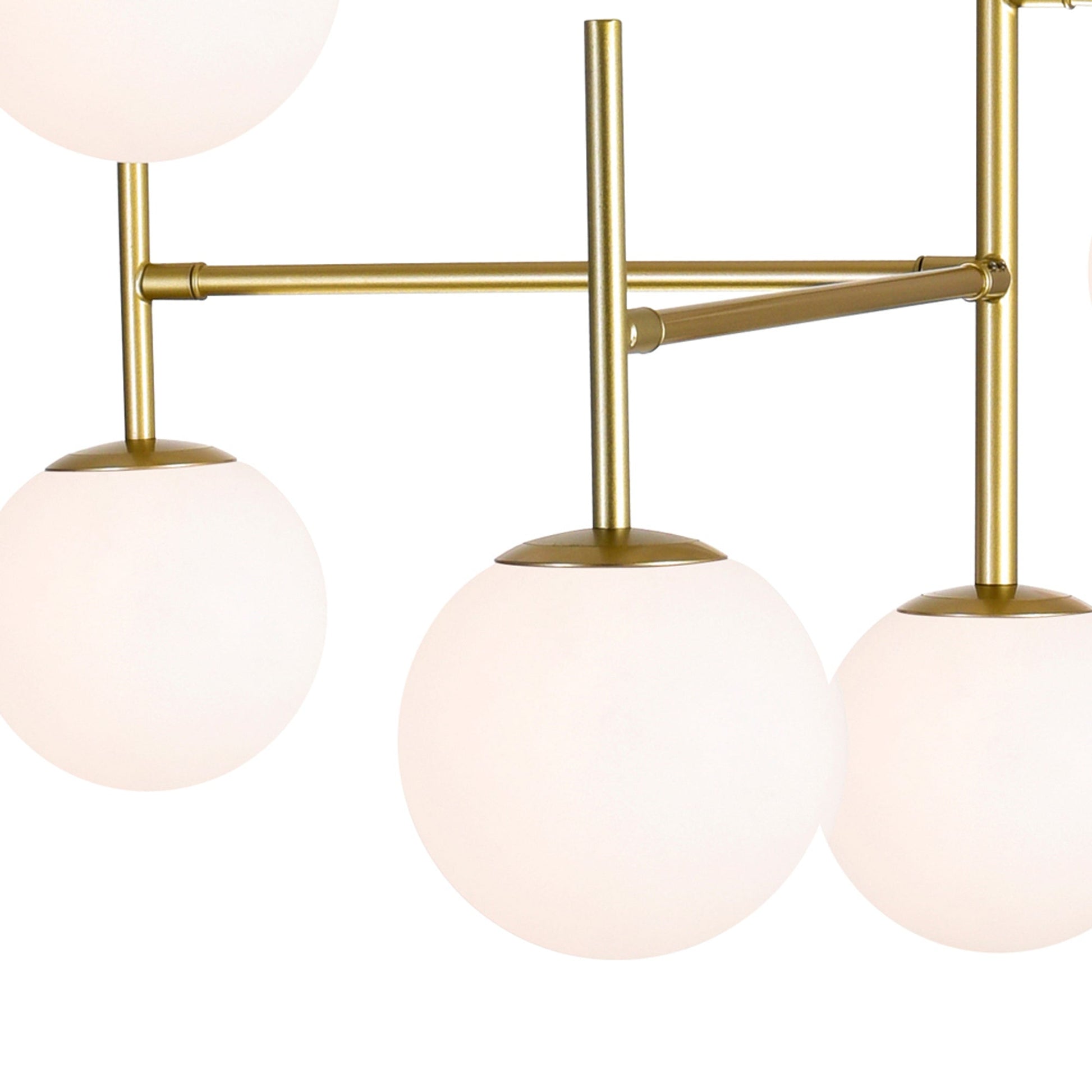 Tourch 7 Light 36in Medallion Gold Chandelier - CWI Lighting