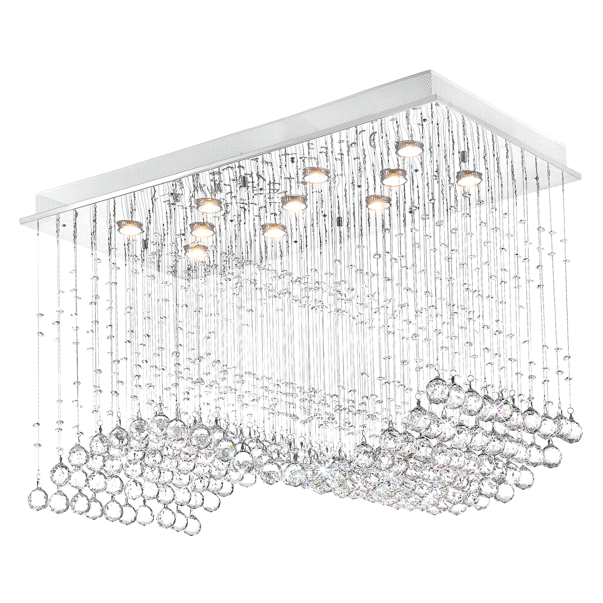 Twinkle 11 Light Chandelier With Chrome Finish - CWI Lighting