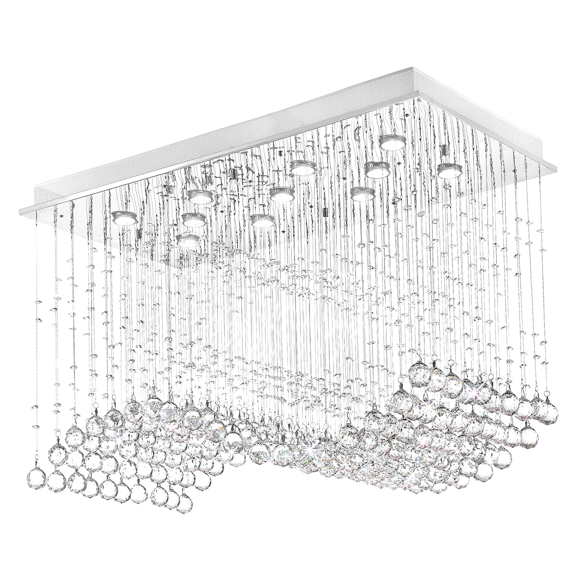 Twinkle 11 Light Chandelier With Chrome Finish - CWI Lighting