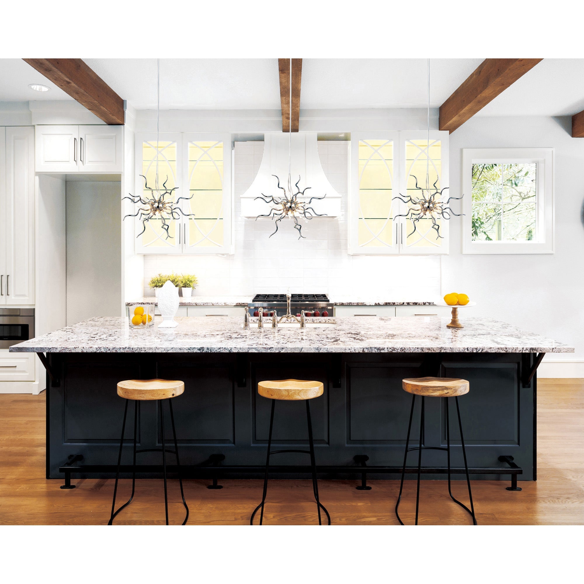 Twist 15 Light Chrome Chandelier - CWI Lighting