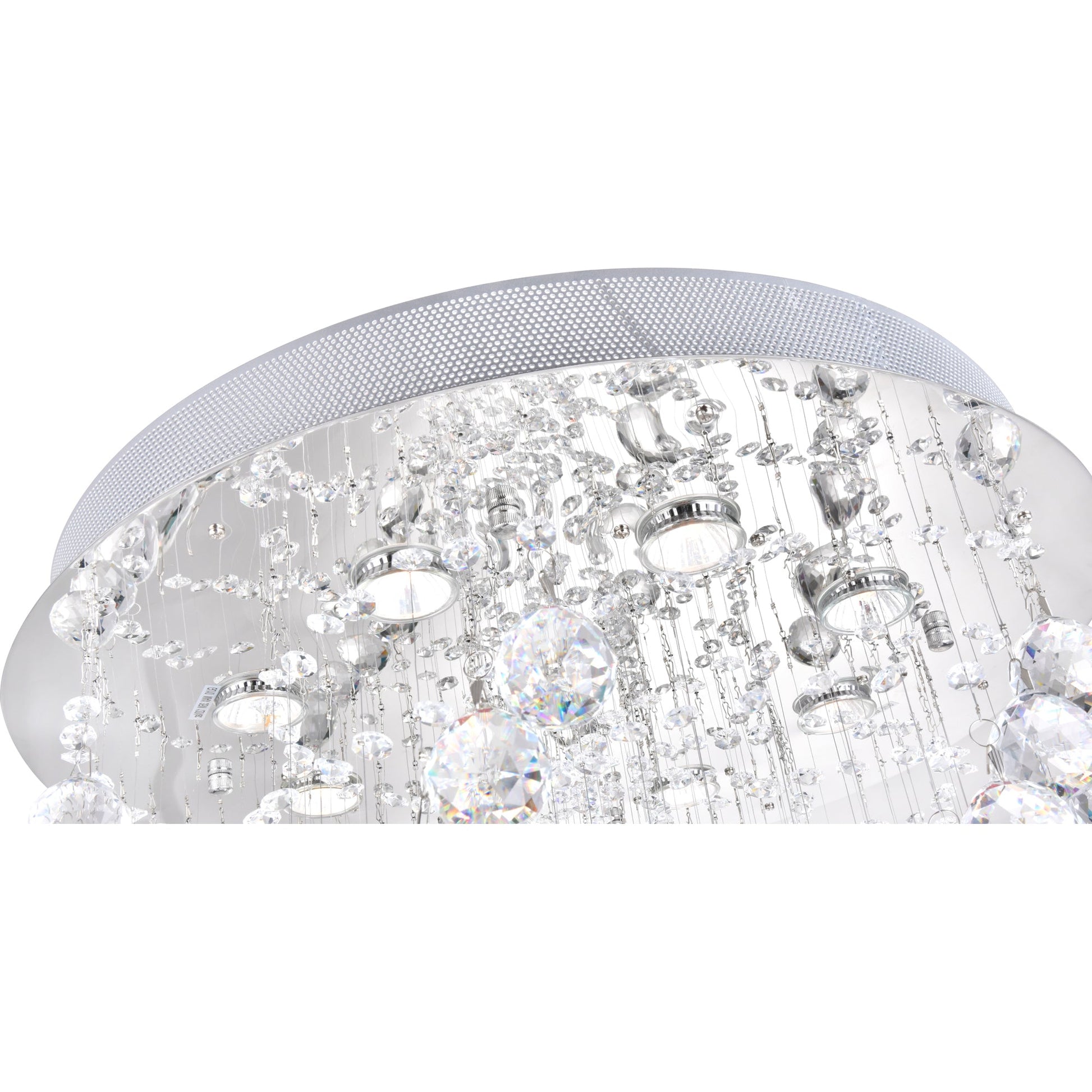 Twister 8 Light Chandelier With Chrome Finish - CWI Lighting