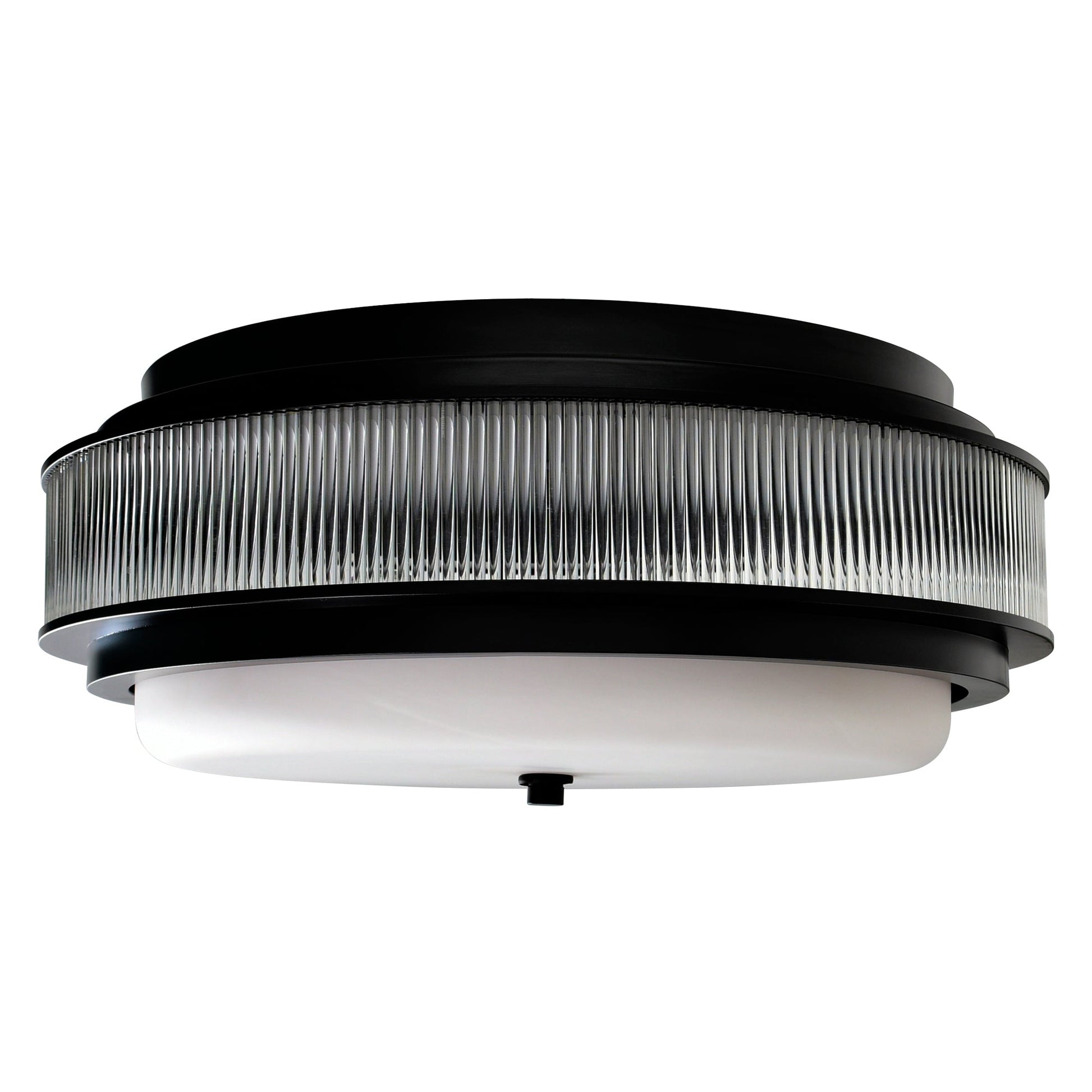 Valdivia 4 Light 18in Black Flush Mount - CWI Lighting
