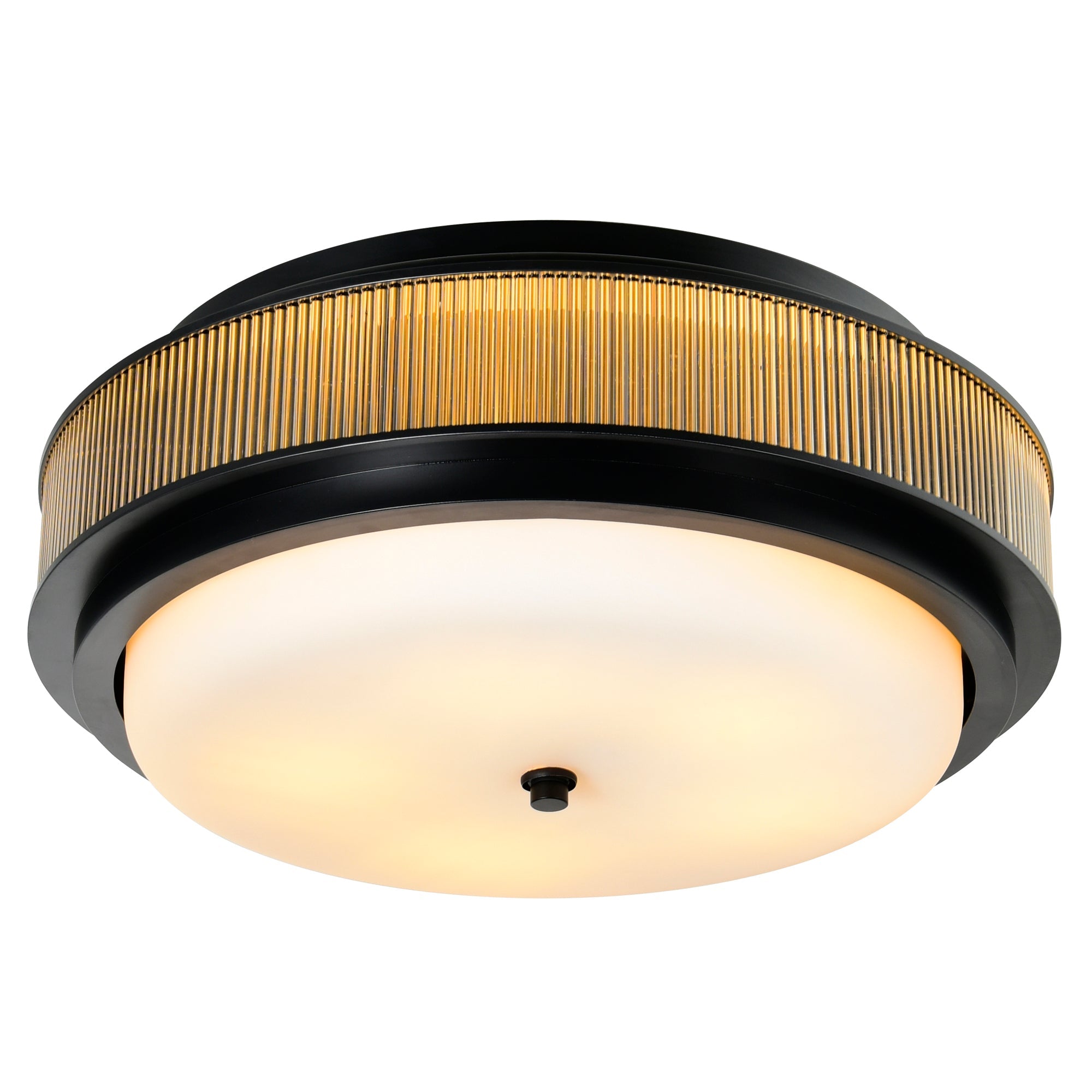 Valdivia 4 Light 18in Black Flush Mount - CWI Lighting