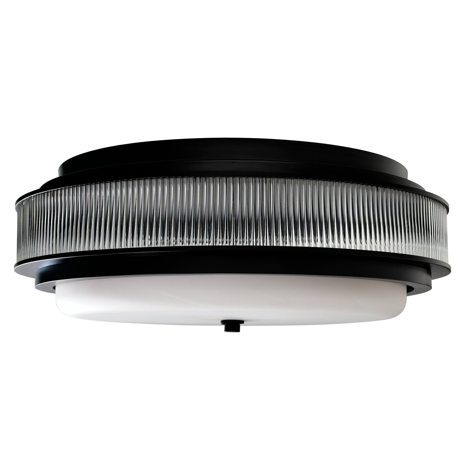 Valdivia 5 Light 22in Black Flush Mount - CWI Lighting
