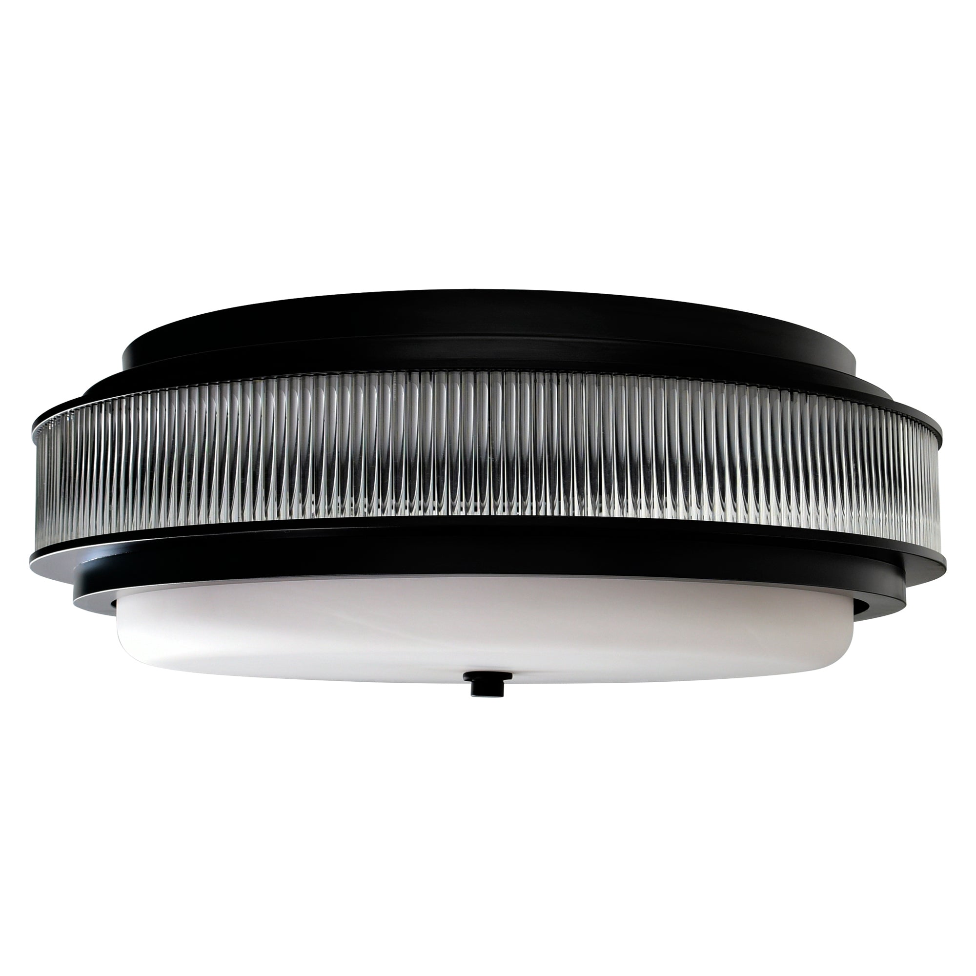 Valdivia 5 Light 22in Black Flush Mount - CWI Lighting