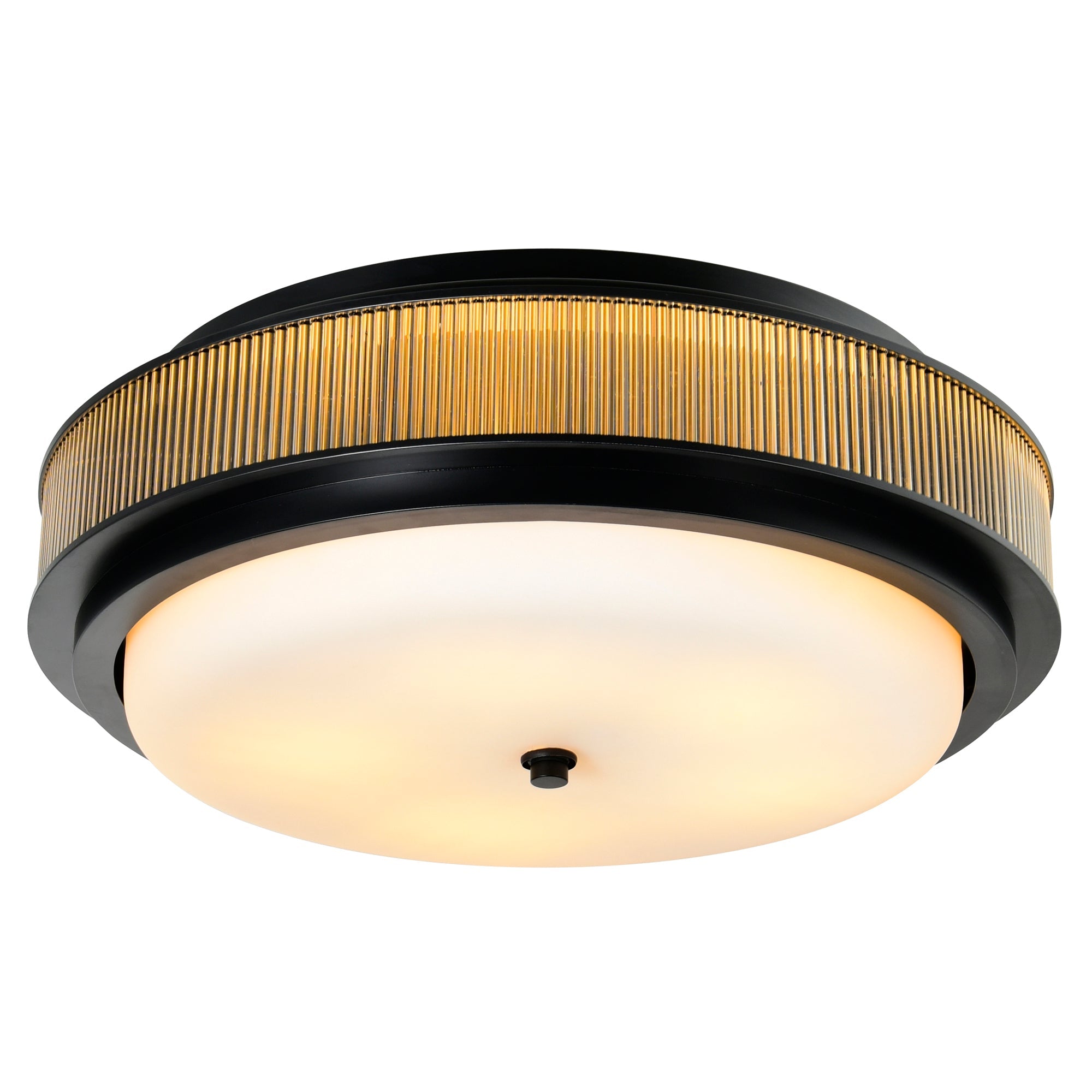 Valdivia 5 Light 22in Black Flush Mount - CWI Lighting
