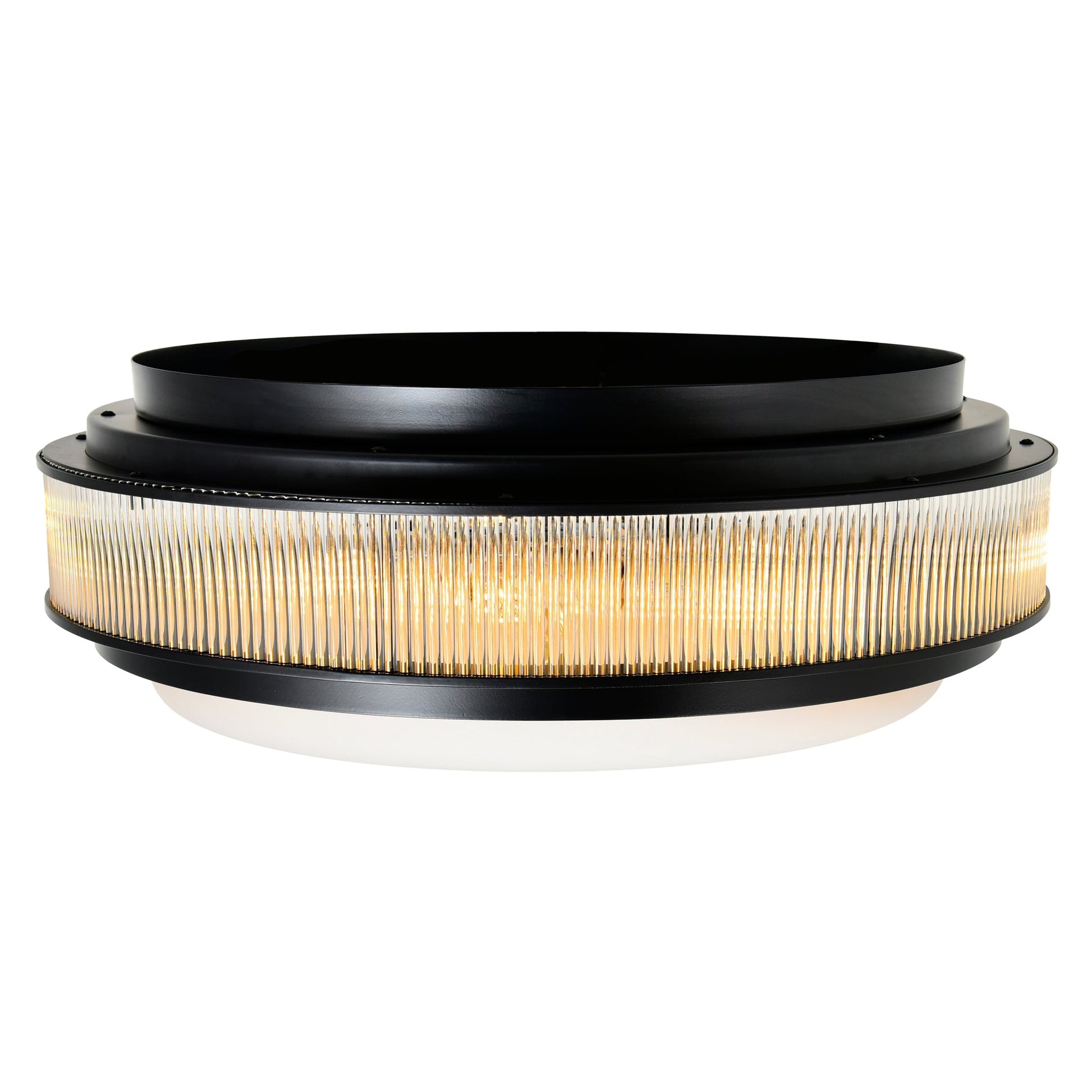 Valdivia 5 Light 22in Black Flush Mount - CWI Lighting