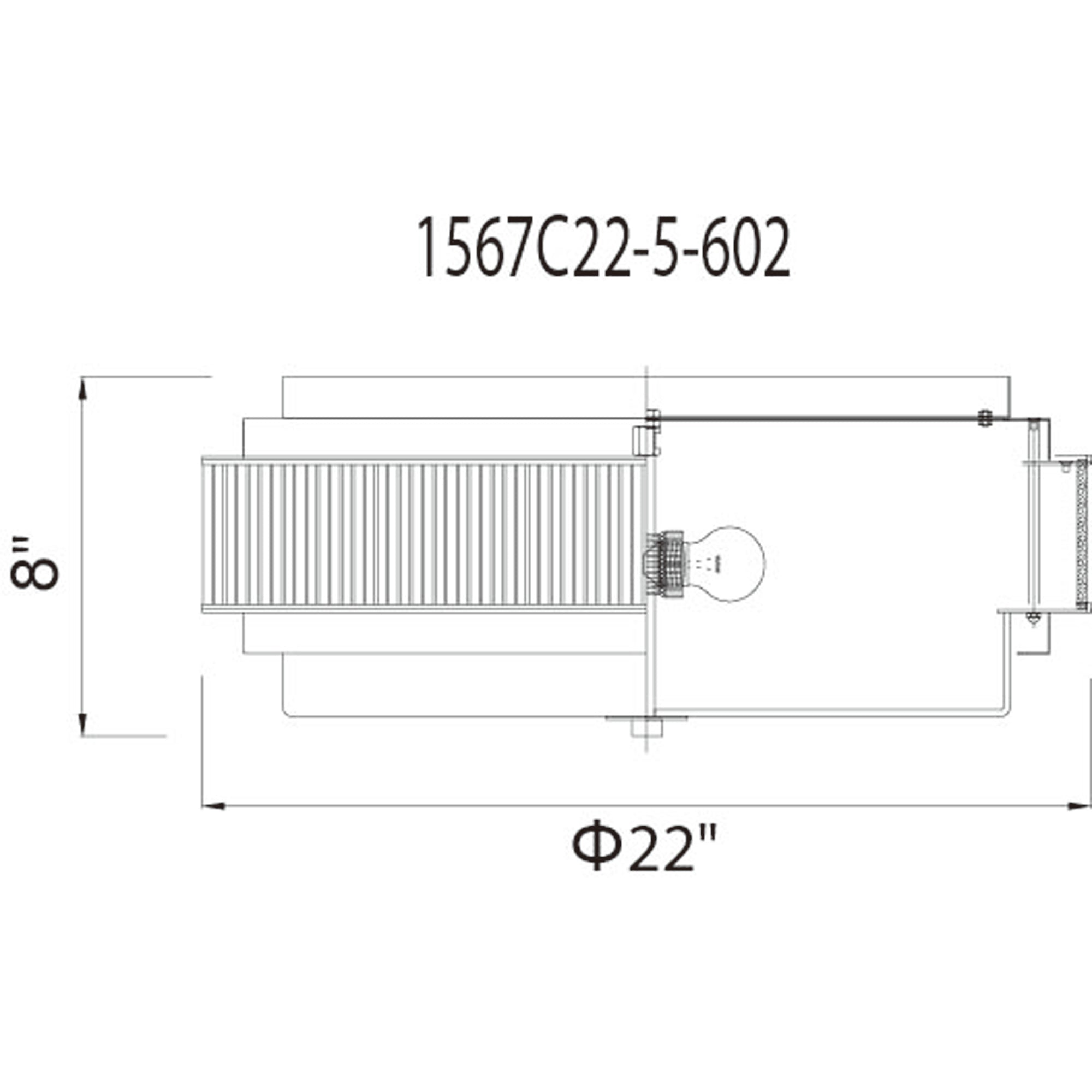 Valdivia 5 Light 22in Satin Gold Flush Mount - CWI Lighting