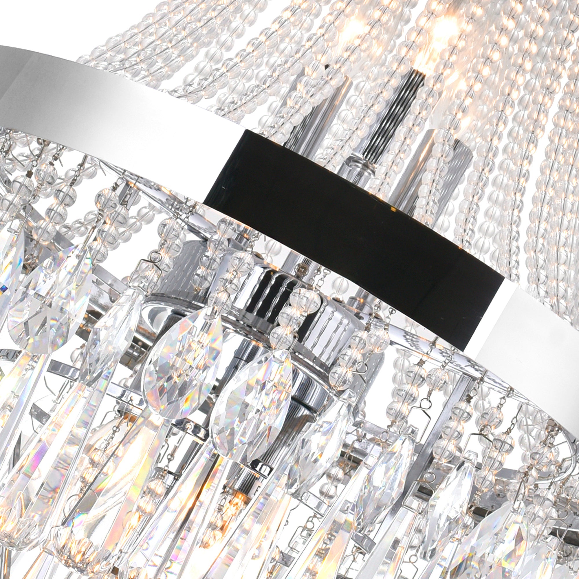 Vast 3 Light Chandelier With Chrome Finish - CWI Lighting
