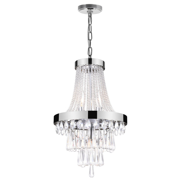 Vast 3 Light Chandelier With Chrome Finish - CWI Lighting