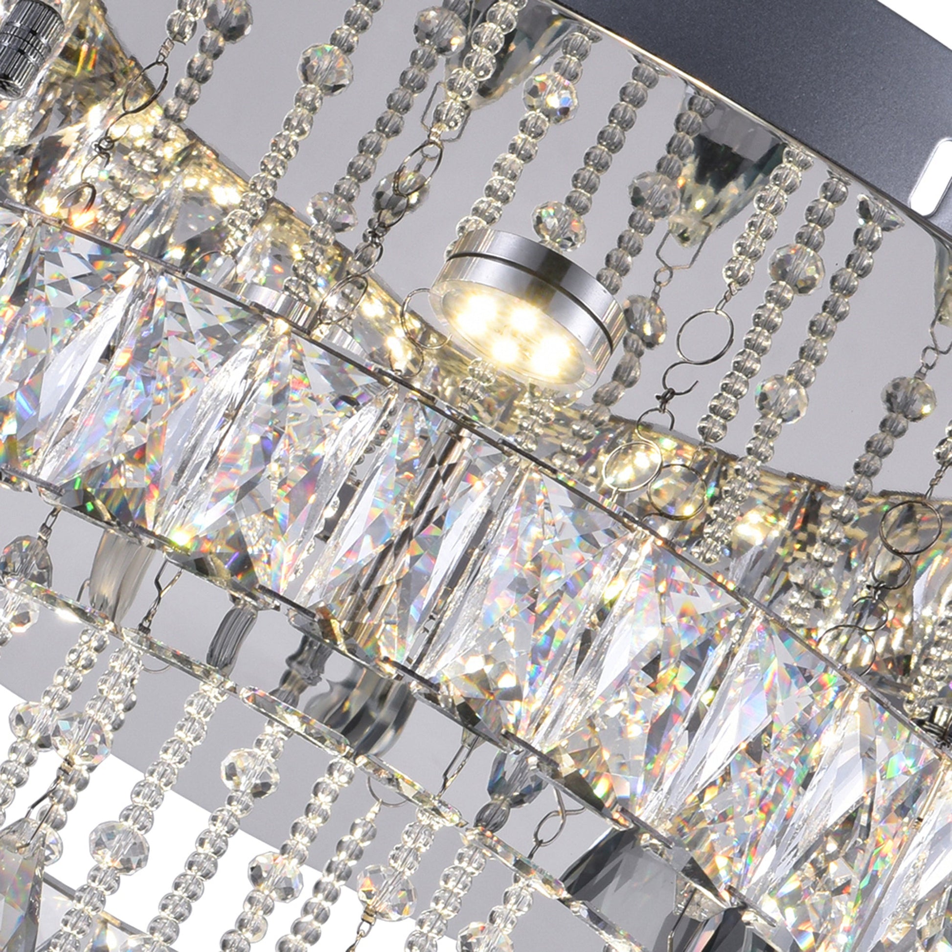 Veil Integrated LED Chrome Flush Mount - CWI Lighting