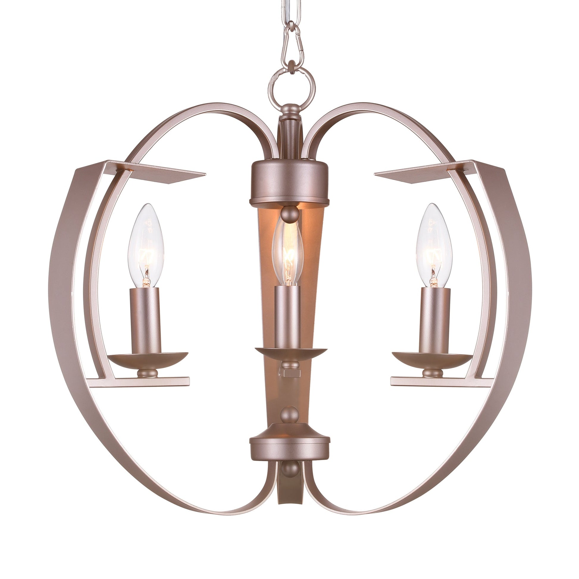 Verbena 3 Light Chandelier With Pewter Finish - CWI Lighting